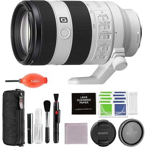 Sony FE 70-200mm f/4 Macro G OSS II Lens Bundle + Dust Off Blower + Cleaning Kit | (SEL70200G2)