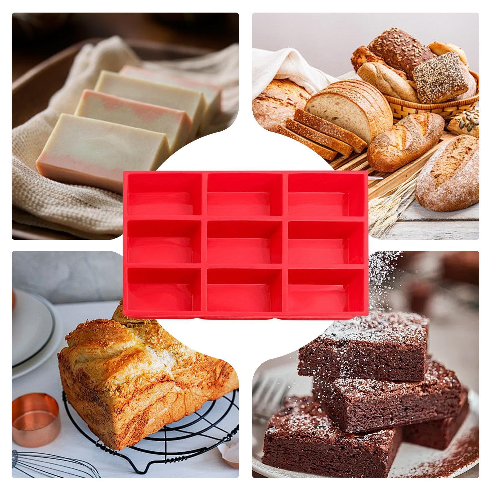 4 Mini Teglie Per Pane In Silicone | Stampi Da Forno Per Friggitrice Ad Aria