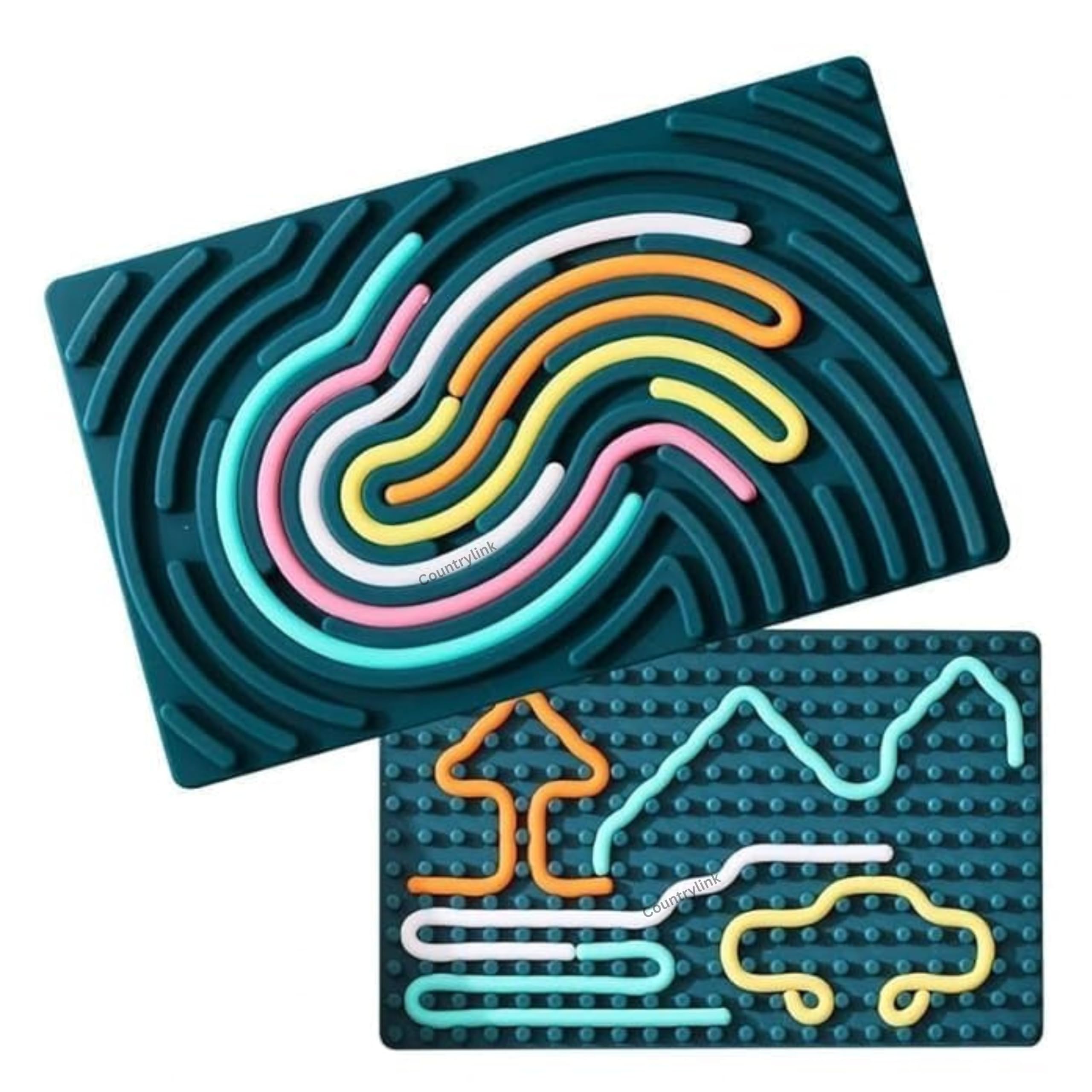 Montessori Sensory Activity Board for Kids – Silicone Maze Tracing Toy, Fine Motor Skill Learning Educational Toy (Multicolor, 3+ Years)-image-25