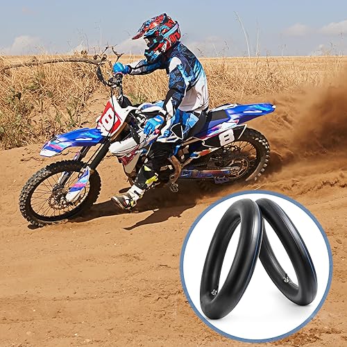 Miniatura 6 de 2 piezas 2.753.00-17 (8090-17) TR4 vástago de válvula recto de goma butílica resistente, tubos interiores de repuesto para motocicleta compatibles