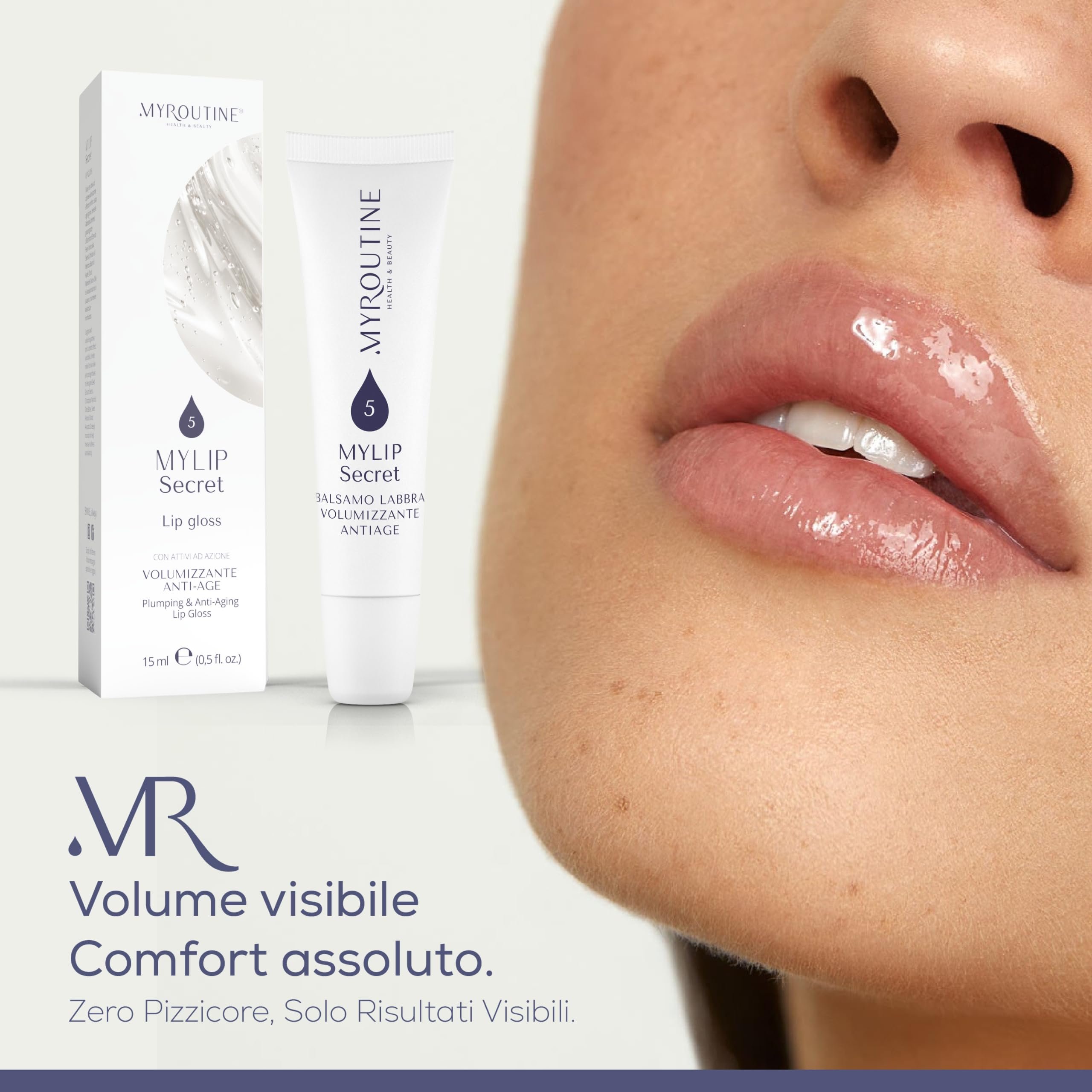 MyLip Secret - Lip gloss volumizzante labbra antiage effetto comfort MyRoutine by Dr. Maurizia Furno