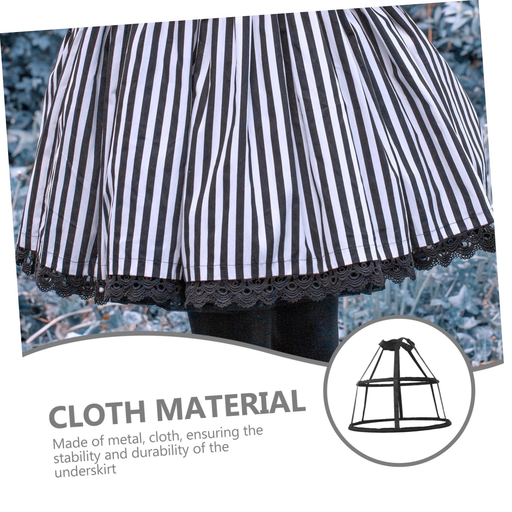 GLEAVI 5 Stück Party-Petticoat-käfig Hochzeits-Petticoat Käfigrock Reifenrock Cosplay Unterrock Kleid s Für Damen Reifrock Stoff