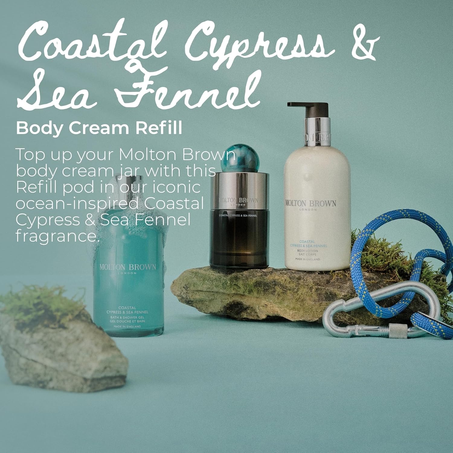 Molton Brown Coastal Cypress & Sea Fennel Body Cream Refill 6.76 fl. oz. - Image 2