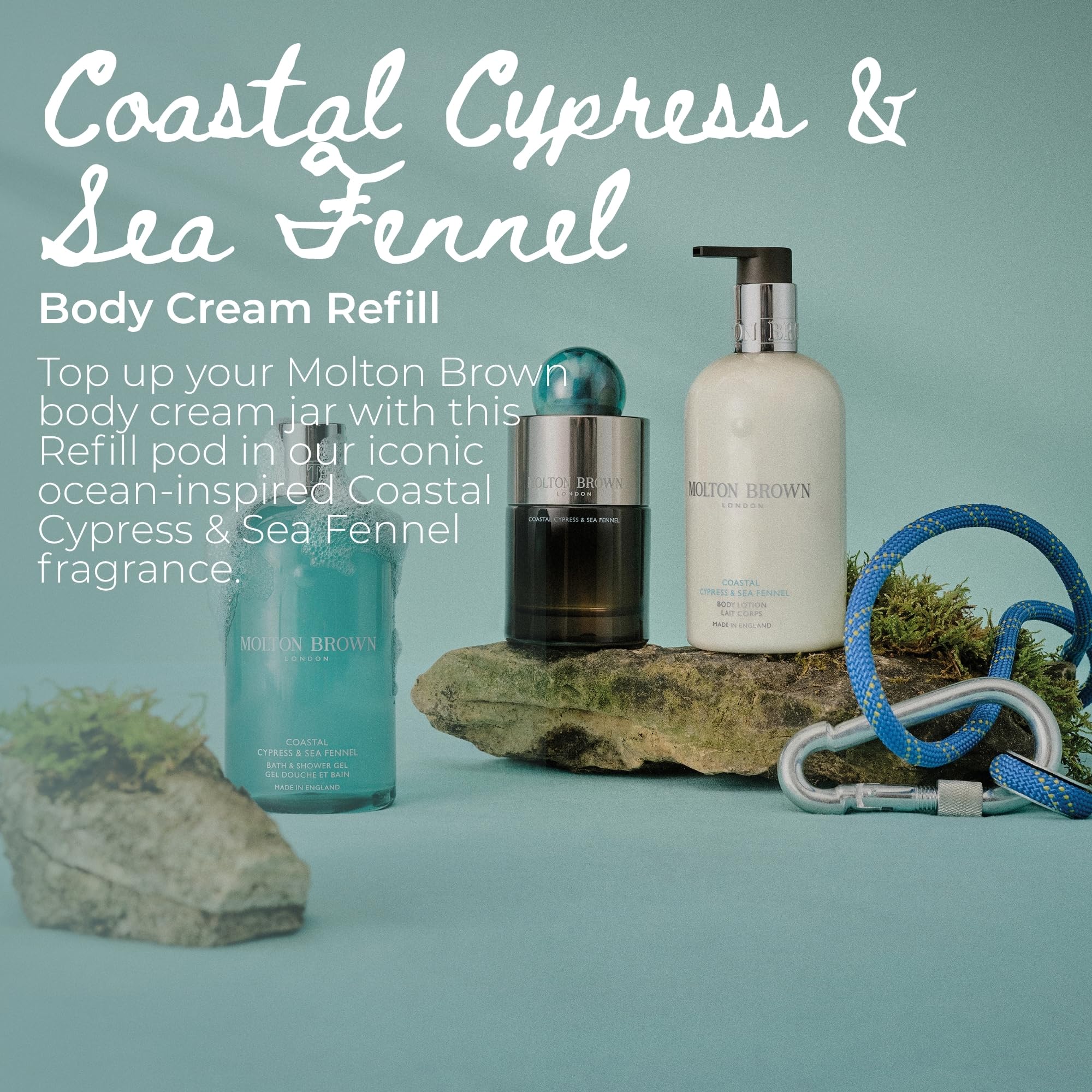 Molton Brown Coastal Cypress & Sea Fennel Body Cream Refill 6.76 fl. oz.