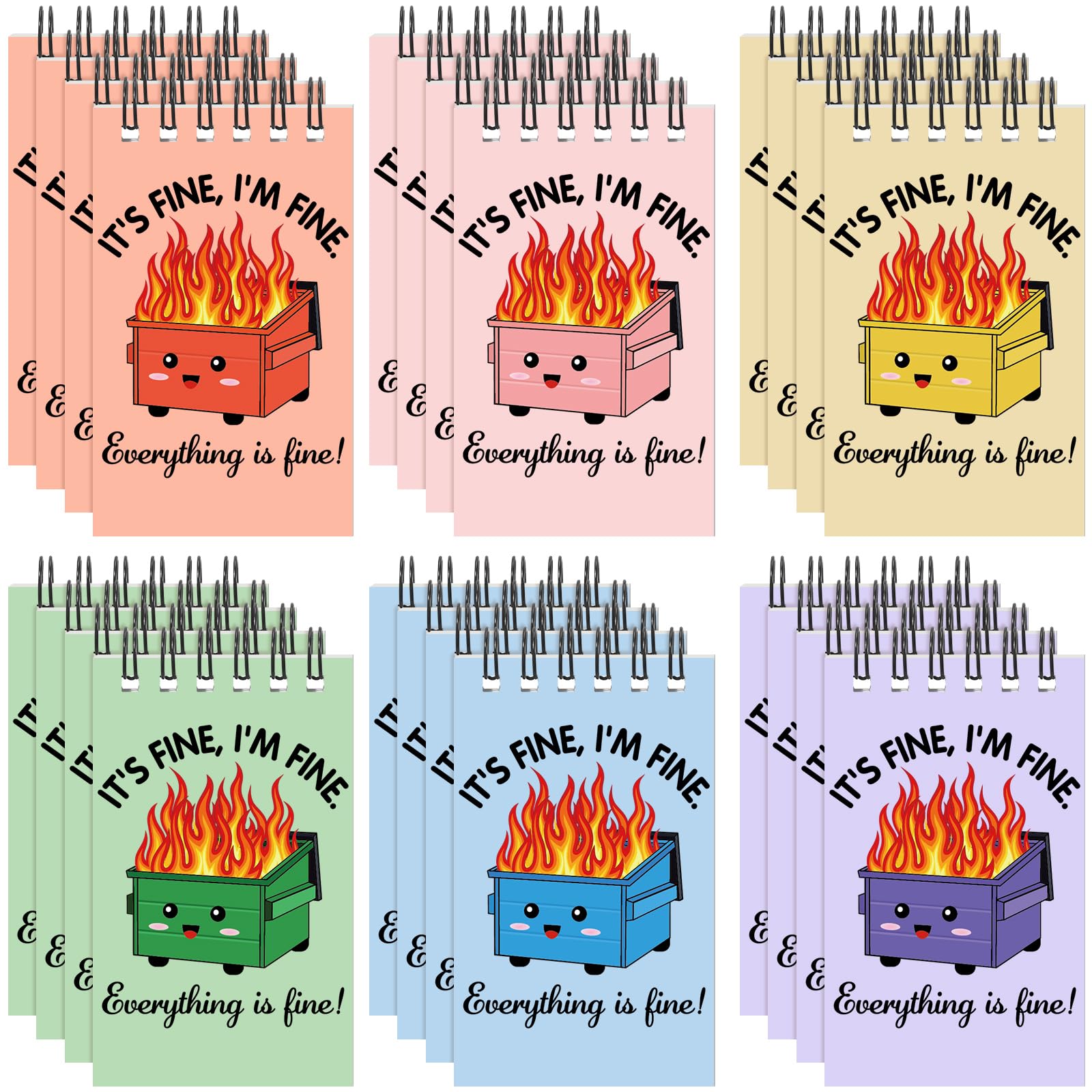Mini blocs-notes amusants Dumpster Fire par 24 de Resurhang