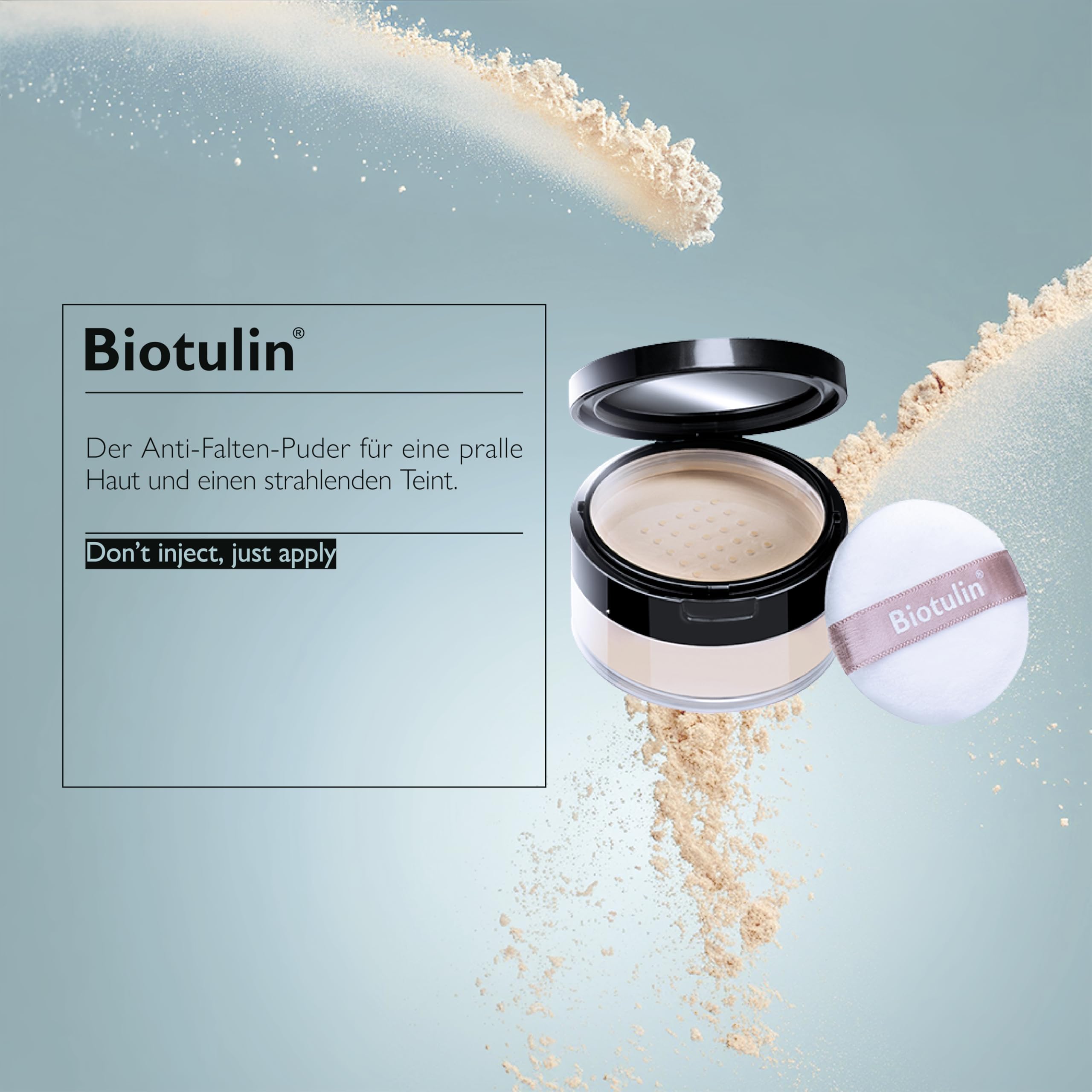 Biotulin - Hydrolon 20g - Anti-Falten-Feuchtigkeitspuder mit Spilanthol und Hyaluronsäure - Glatte Haut und strahlender Teint