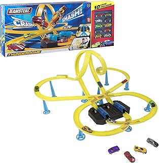 Teamsterz 1416444 Thunder Dome Track Set and 10 Cars