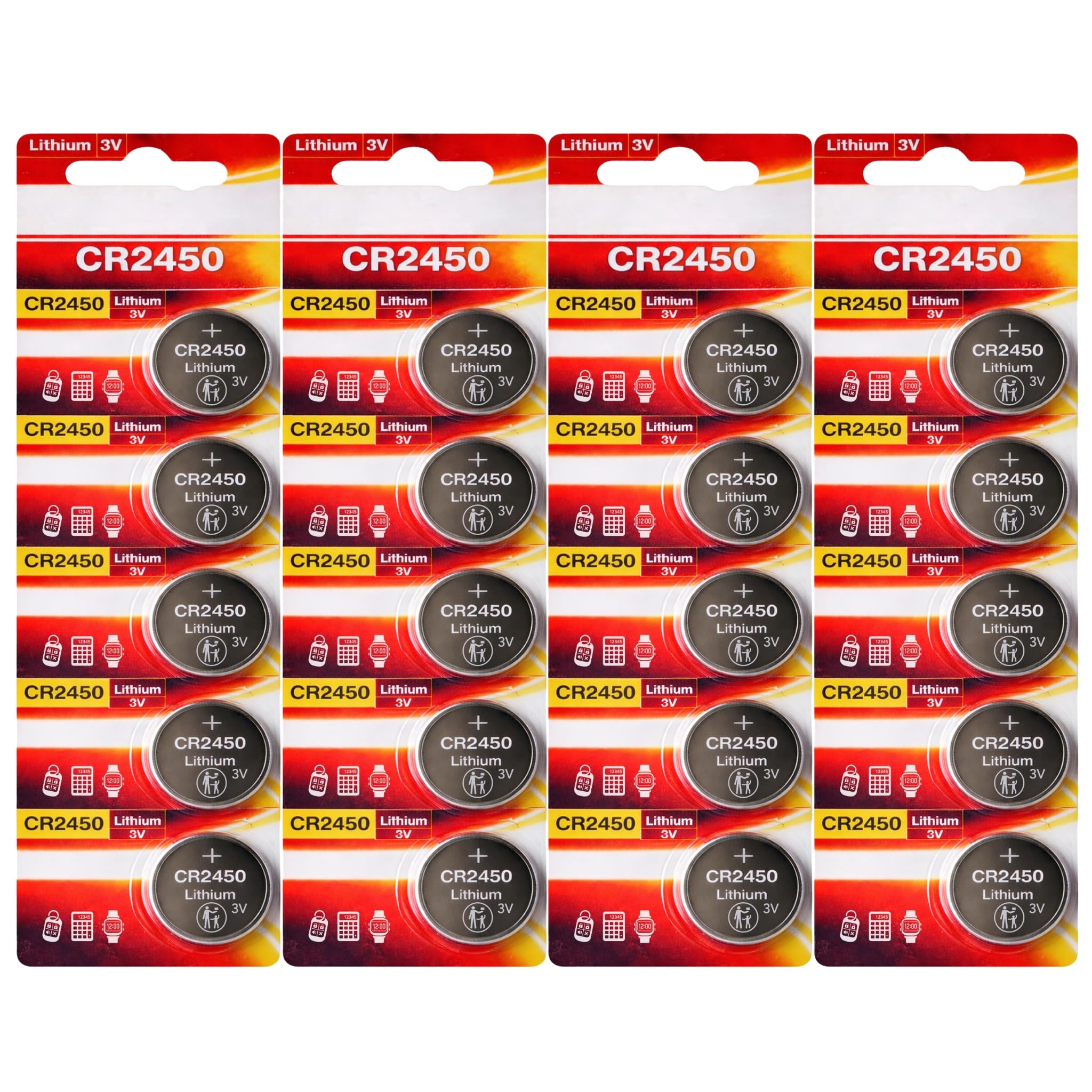 CR2032 Batteries, Long Lasting 3V Lithium Coin Cell 2032 Battery for Apple Airtag, Car Key Fobs, Watches, Heart Rate Monitors, Scales, LED Candles, Calculators & Other Small Devices (Pack of 2) — view 19