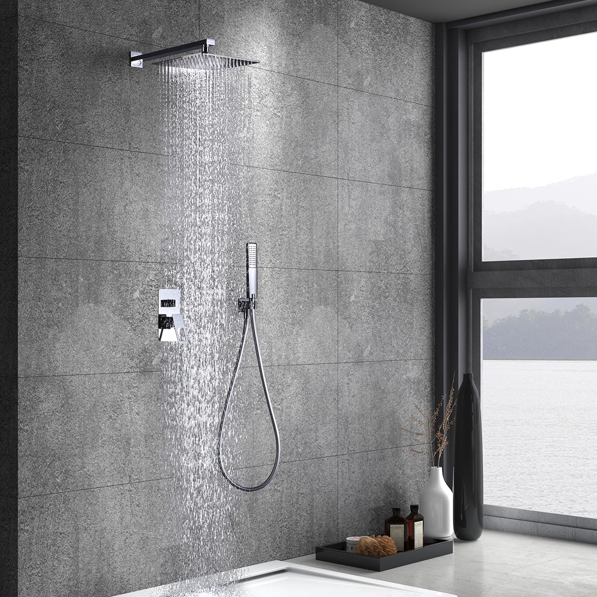 IMEX BDC032-6 SUECIA Conjunto de Ducha Empotrado Monomando Cromo