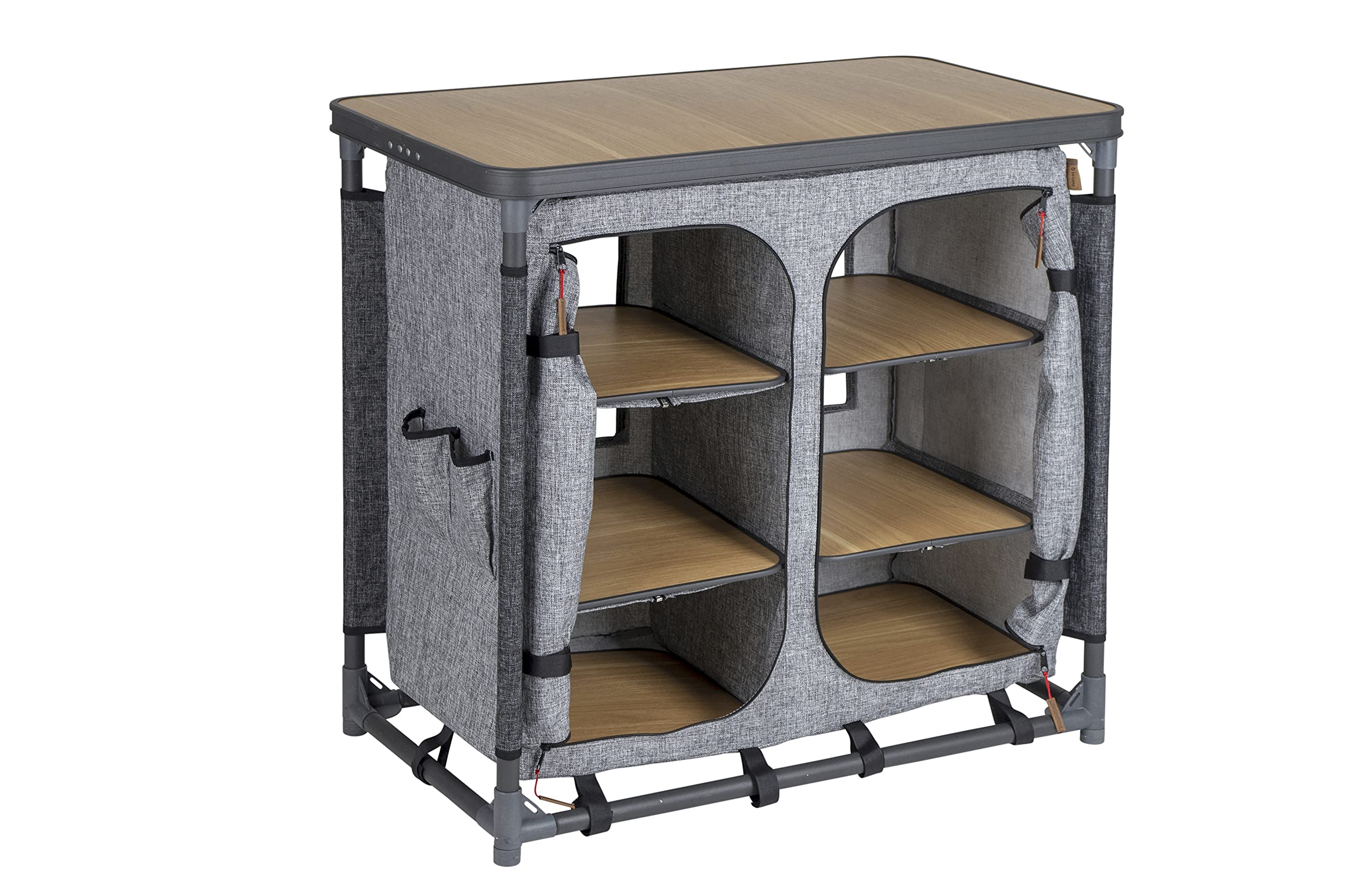 Bo-Camp Urban Outdoor Urban Outdoor Küchenschrank, Hampton-85 x 48 x 83 cm, Anthrazit