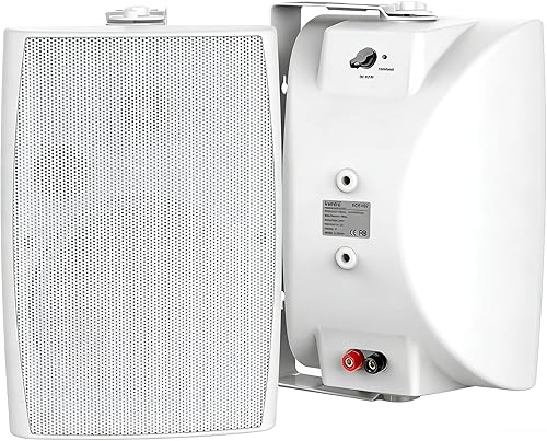 Miniatura 10 de Herdio Altavoces Bluetooth para exteriores de 4 pulgadas y 200 vatios, Bluetooth 5.3, emparejamiento estéreo TWS, sistema de altavoces de montaje en