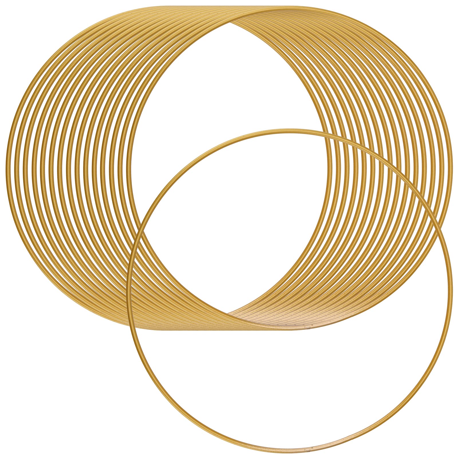 KEILEOHO 16 PCS 8 Inch Gold Metal Hoops, Metal Rings for Dream Catcher Hoops, Macrame Hoops Ring for Crafts Floral Wall Hanging, Wedding Decor