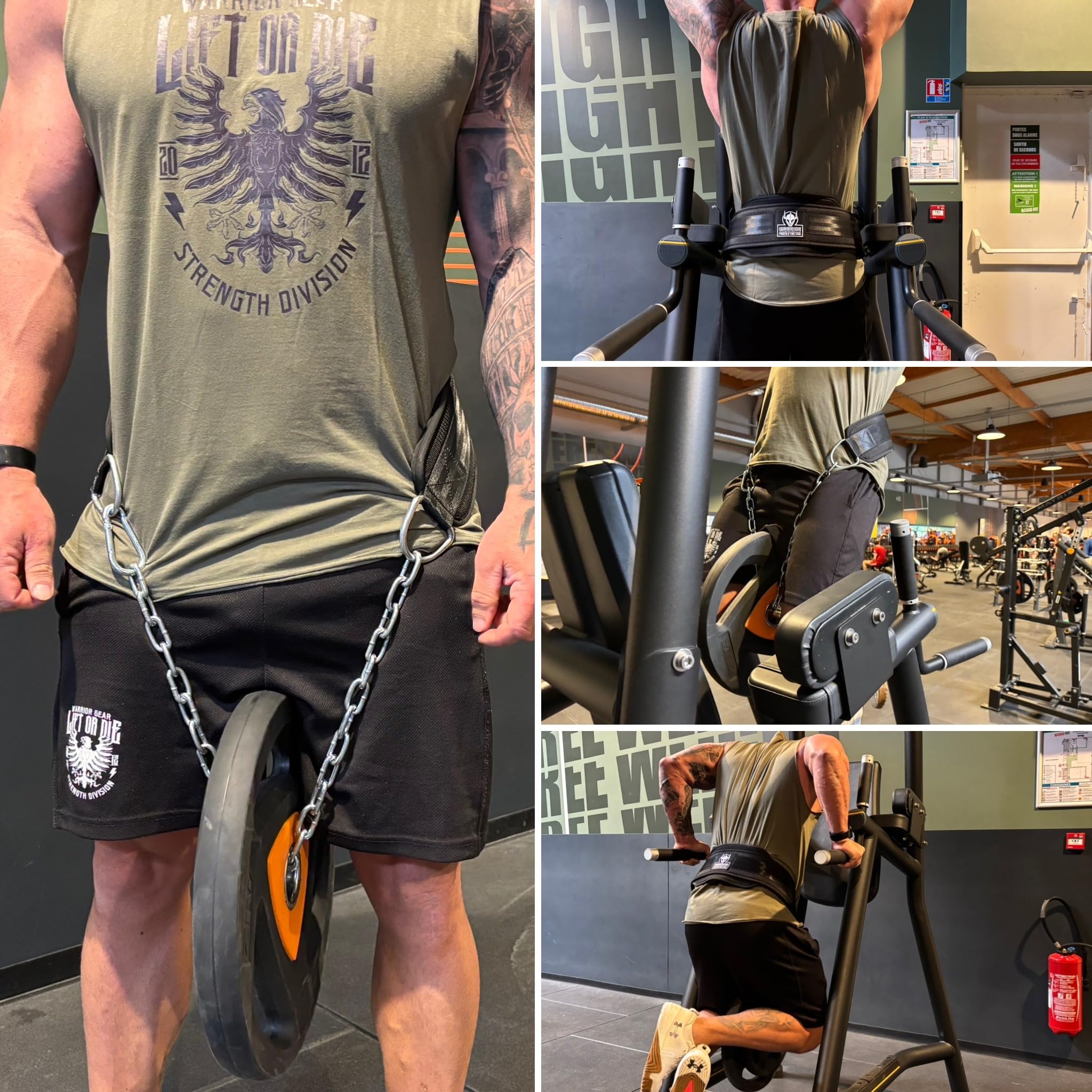 Ceinture De Squat Avec Attache Mine Terrain Et Vis De Verrouillage - Neuve