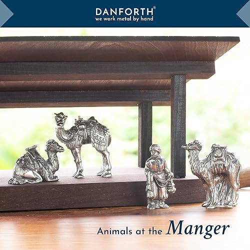 Miniatura 5 de DANFORTH Nativity Angels Set – Juego de Belén de peltre hecho a mano – Fabricado en Estados Unidos