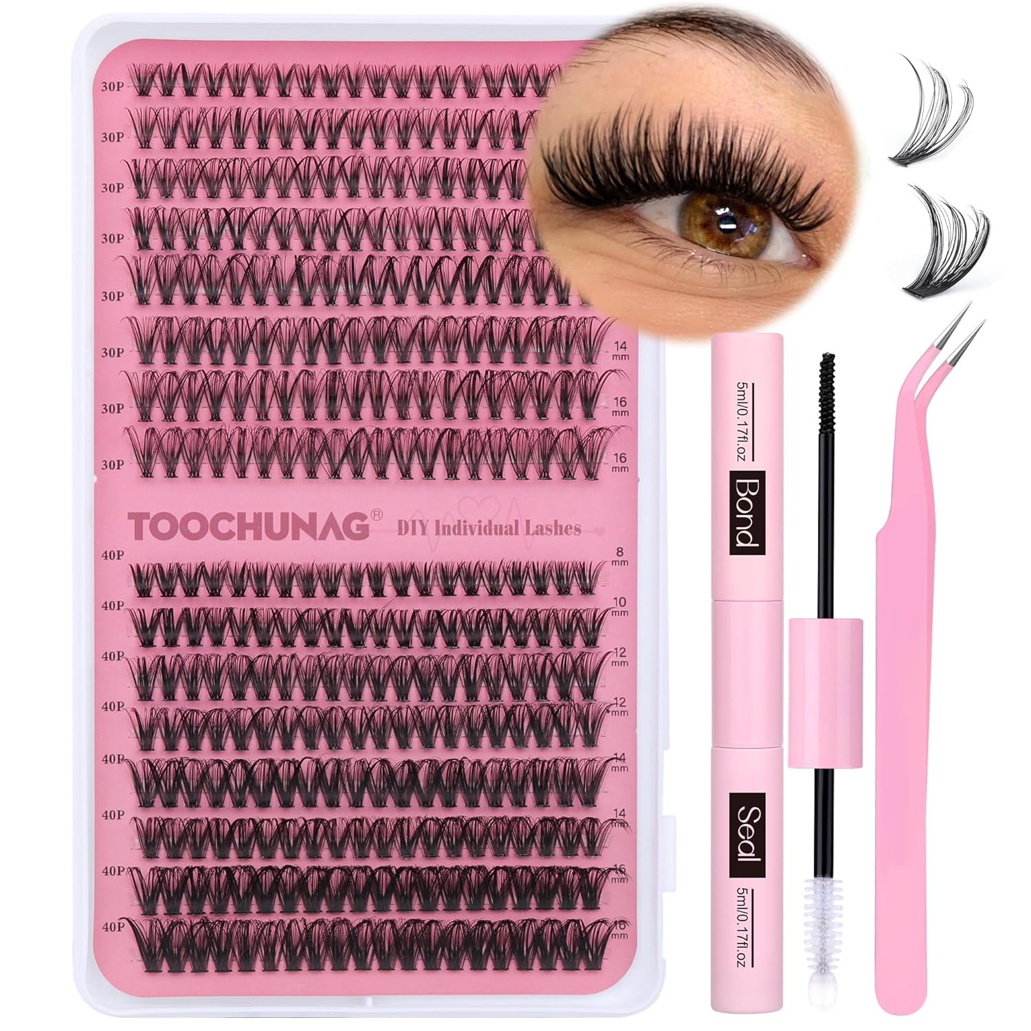 Lash Extension Kit 30D+40D Individual Lashes 320pcs Cluster