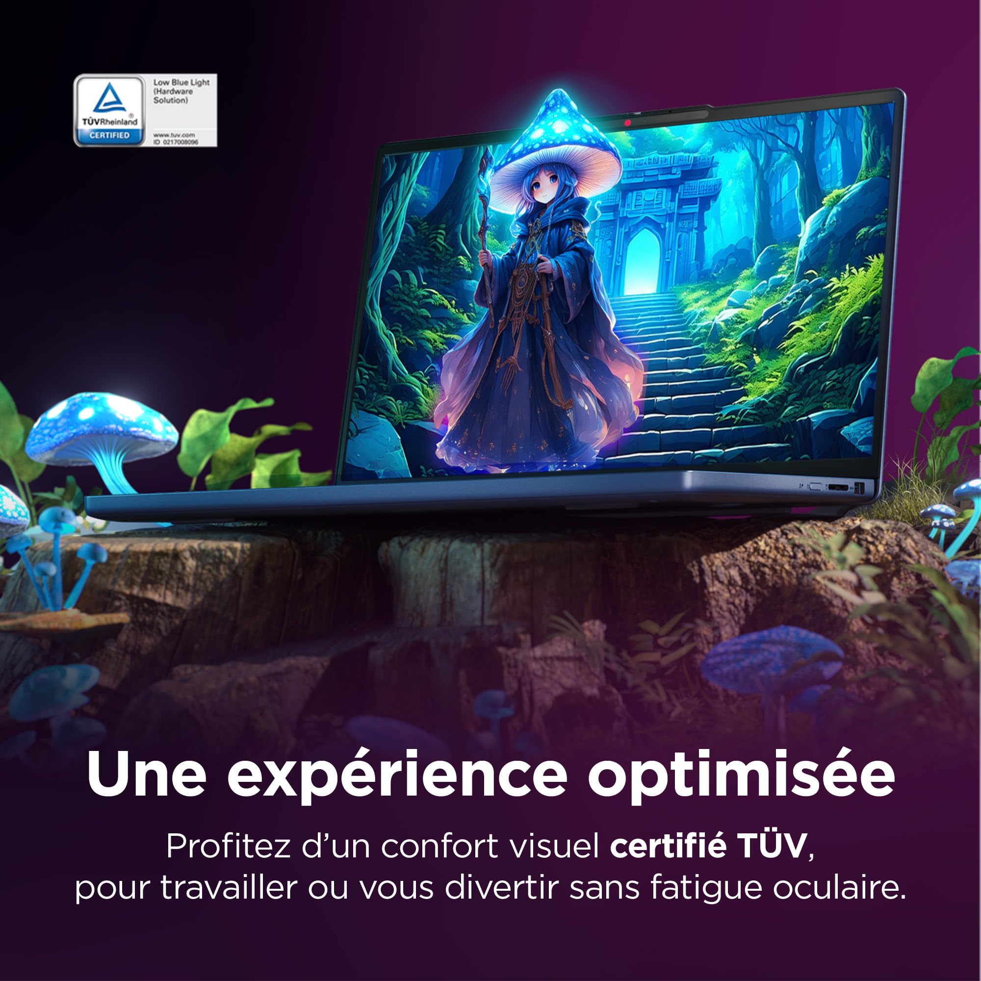Lenovo IdeaPad Slim 3 16IRH10 - Ordinateur Portable 16'' WUXGA (Intel Core i7-13620H, RAM 16Go, SSD 1To, Intel UHD Graphique, Windows 11 Home) Clavier AZERTY Français - Bleu