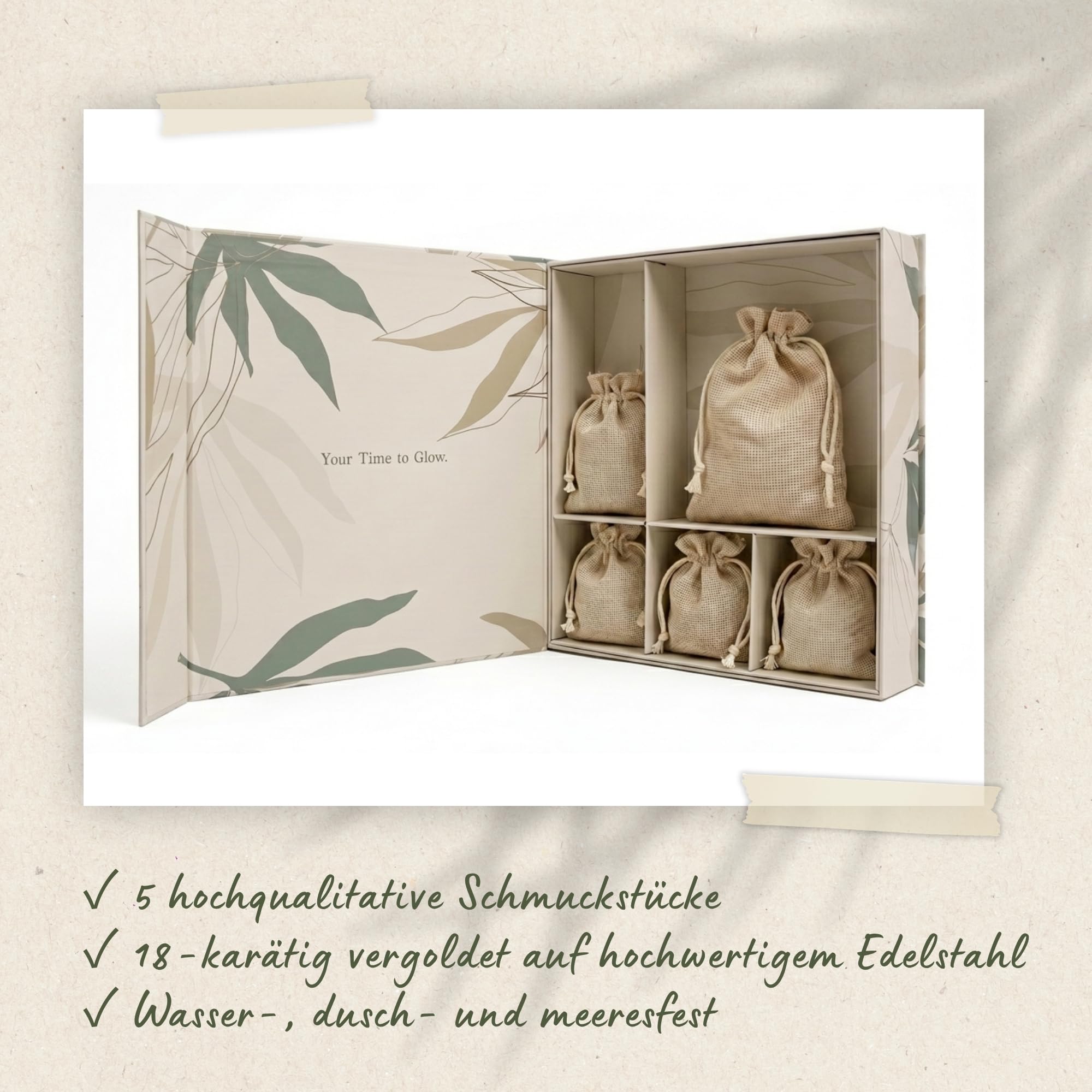 Heideman Schmuckset Damen Ibiza Edelstahl mit Perlen 5-tlg | Set zum Kombinieren, wahlweise Gold- oder Silberoptik, hautfreundlich, nickelfrei, schöne Geschenkidee für Frauen