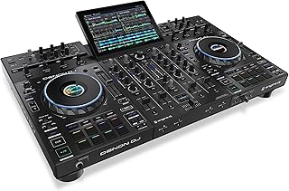Denon DJ PRIME 4+ controlador DJ autónomo con Separación de Stems en 4 Decks, streaming por wifi, Mezclador, pantalla táct...