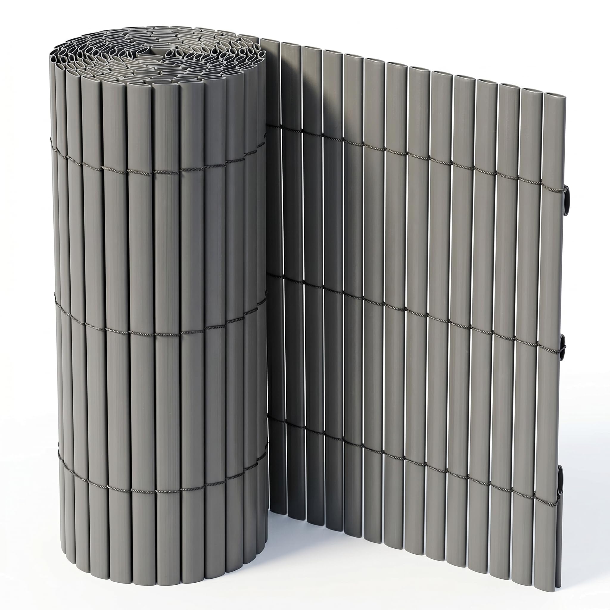 Ribelli Écran de confidentialité PVC Pare-Brise Protection Balcon Anthracite 7 mètres 100 cm