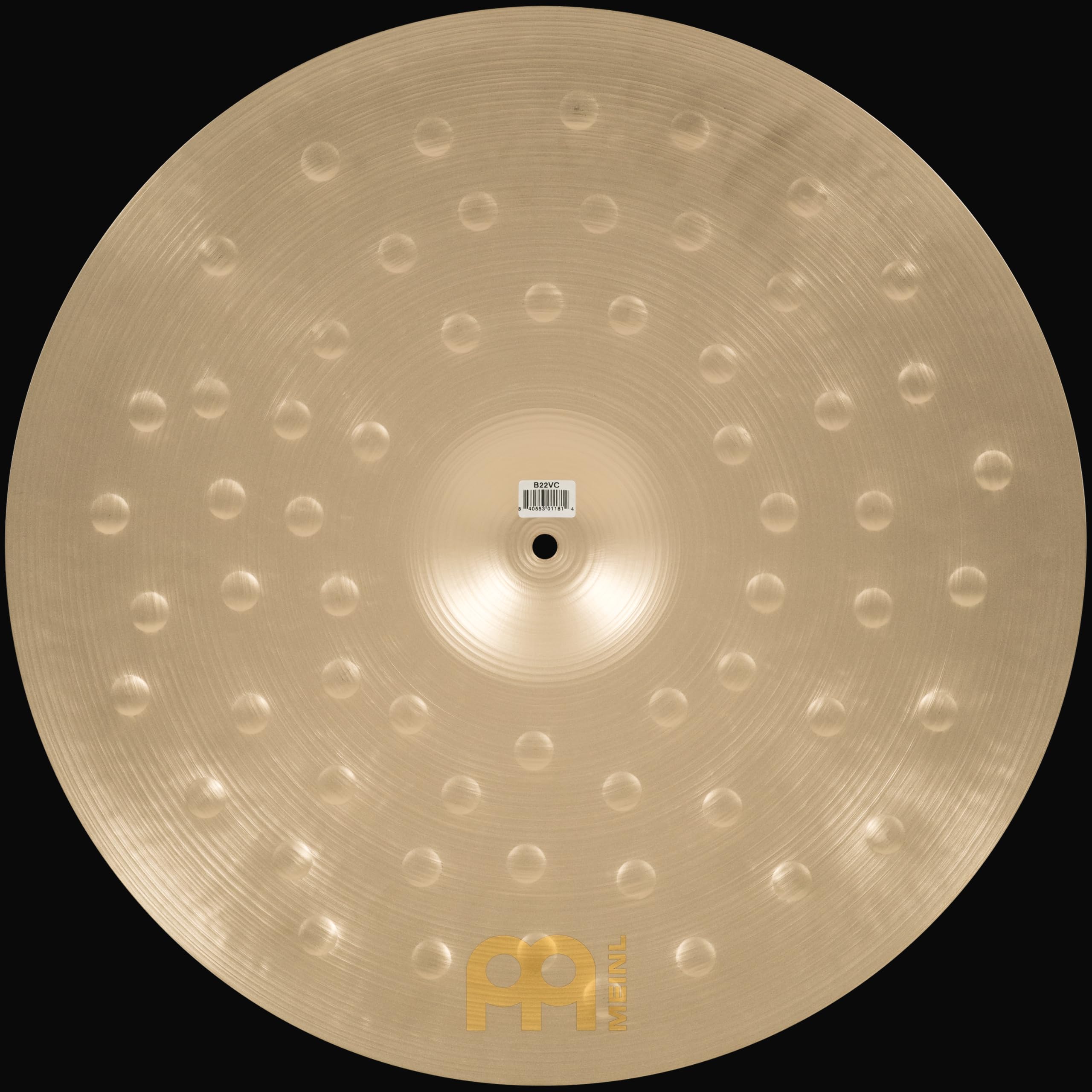 Meinl Cymbals Byzance Vintage Cymbale Crash 22 pouces (Vidéo) pour Batterie (55,88cm) Bronze B20, Finition Sablée (B22VC)