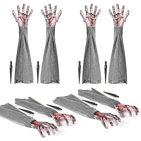 Crawling Zombie Hands of Horror | Spine-Chilling Halloween Décor