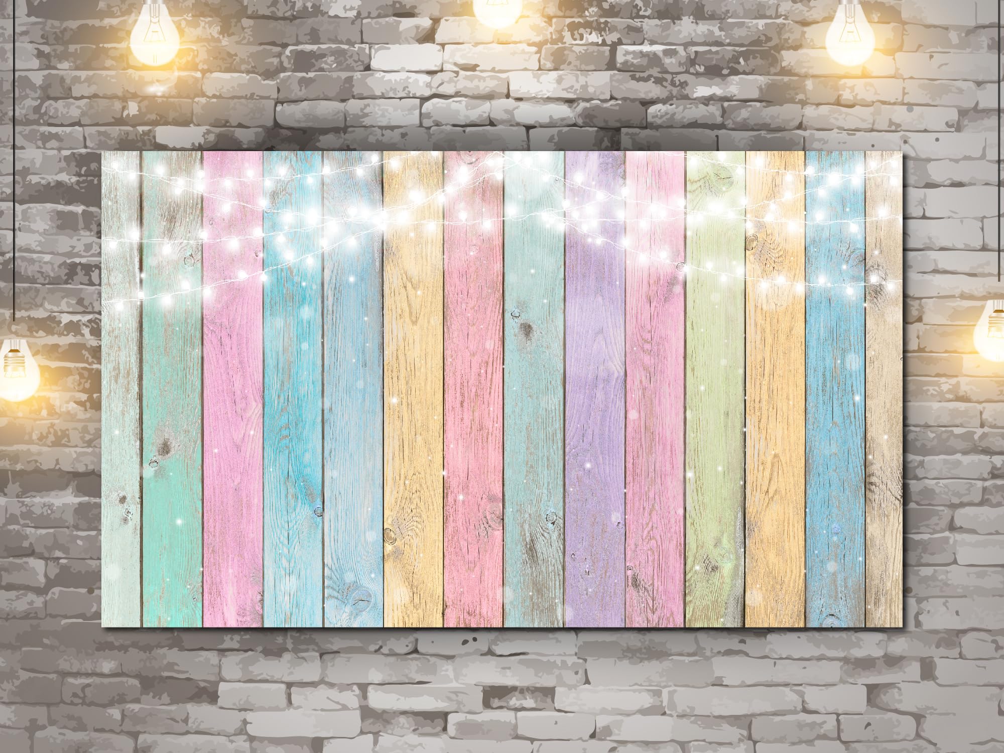 Oedim Photocall en Lona Fondo Madera, 300x200cm, Photocall Decorativo para Eventos o Celebraciones puntuales