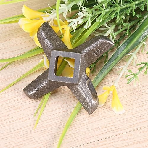 BORDSTRACT Cuchilla para picadora de carne, cuchilla de acero en forma de cruz, accesorios de repuesto para picadoras de cocina, diámetro del