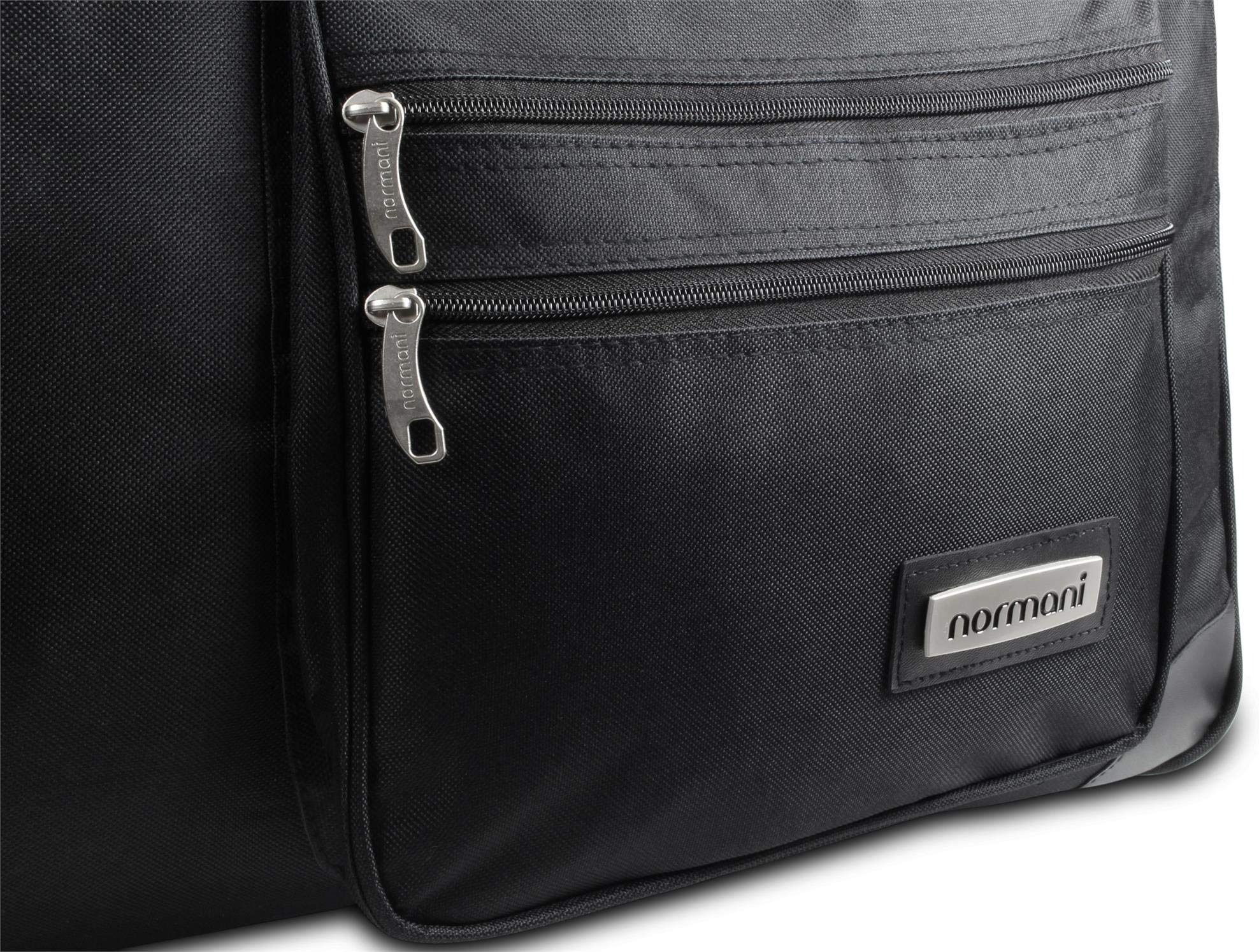 XXL 100 Liter Reisetasche mit Trolleyfunktion Trolleykoffer mit 2/3 Rollen und extra großem Hauptfach Schwarz / 100 Liter XXL