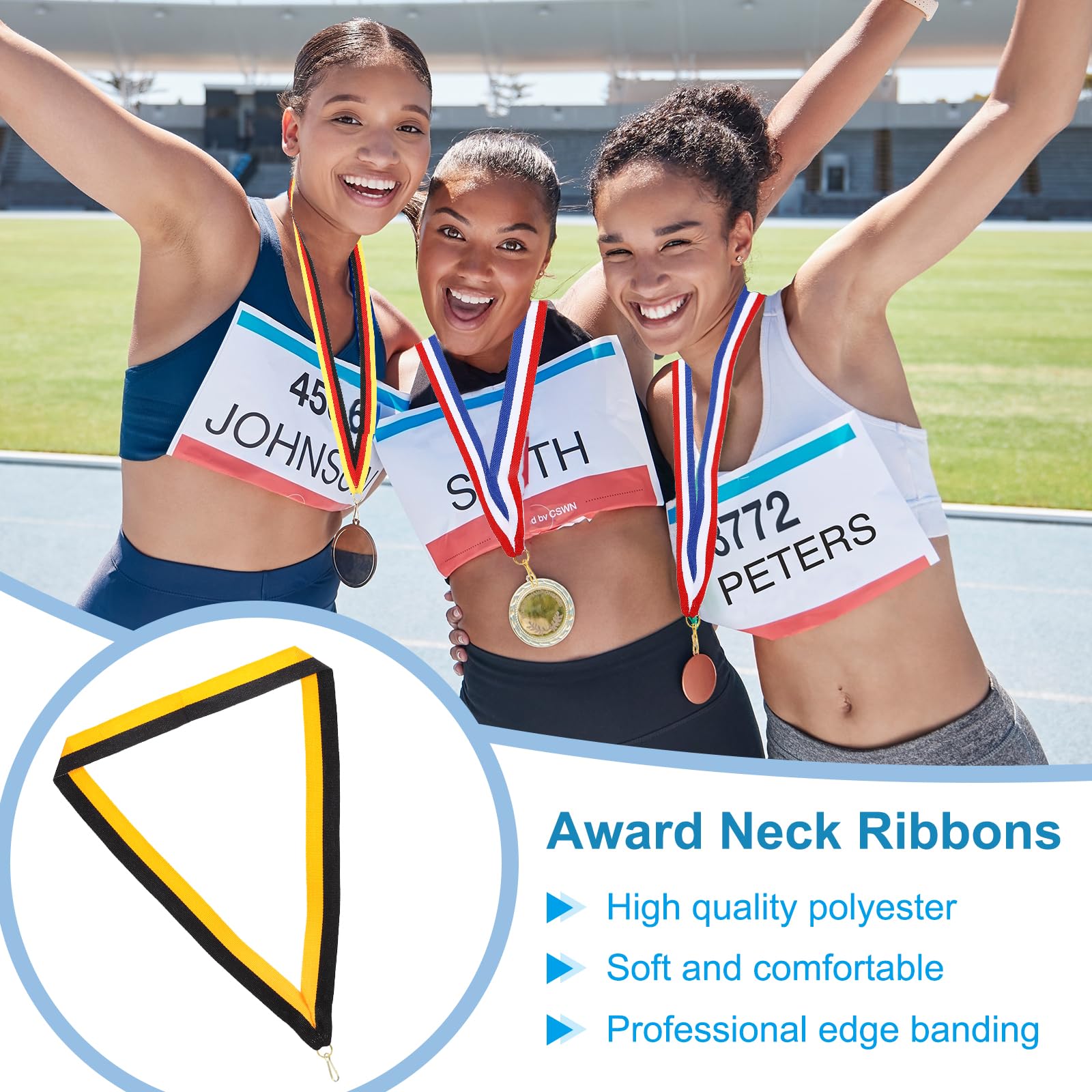 PATIKIL Award Neck Ribbons with Snap Clips - Image 3