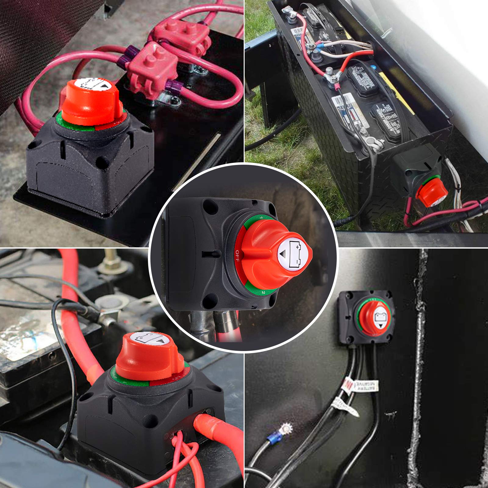 Buy CZC AUTO 12BothOff Battery Disconnect Switch 12V 24V 48V Master