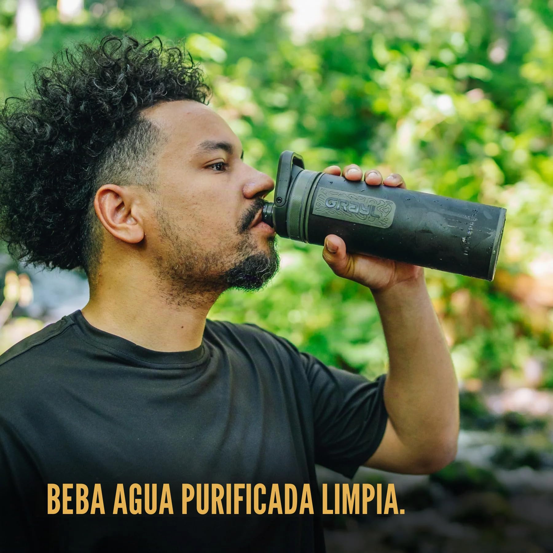 GRAYL UltraPress 500ml Filtro de agua para exteriores Agua potable I Elimina el 99,99% de todas las bacterias y virus I Perfecto para camping, supervivencia y viajes
