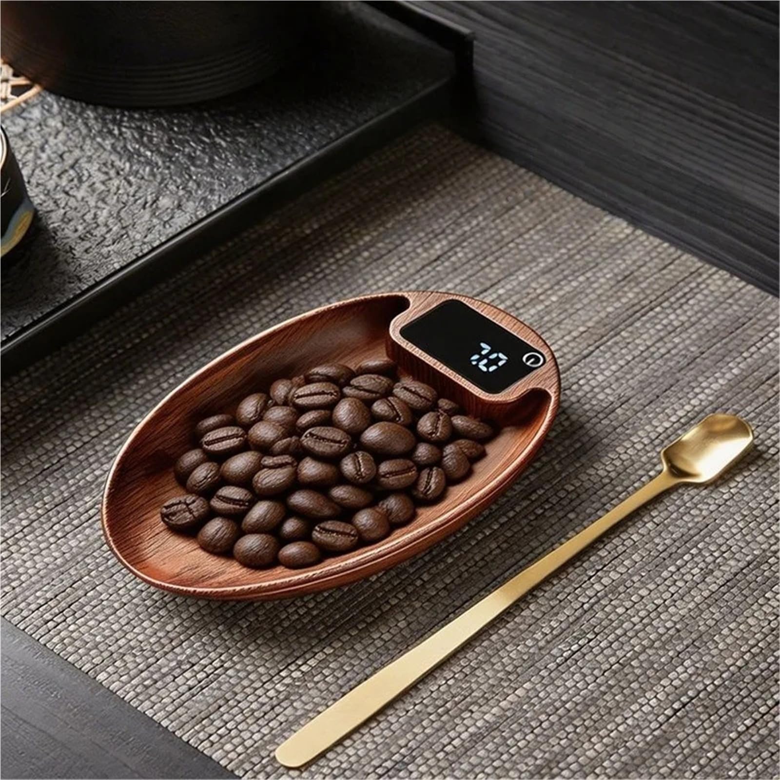 Kompatibel mit JUSTINLAU Mini-Kaffeewaage, LED-Wiegeschale