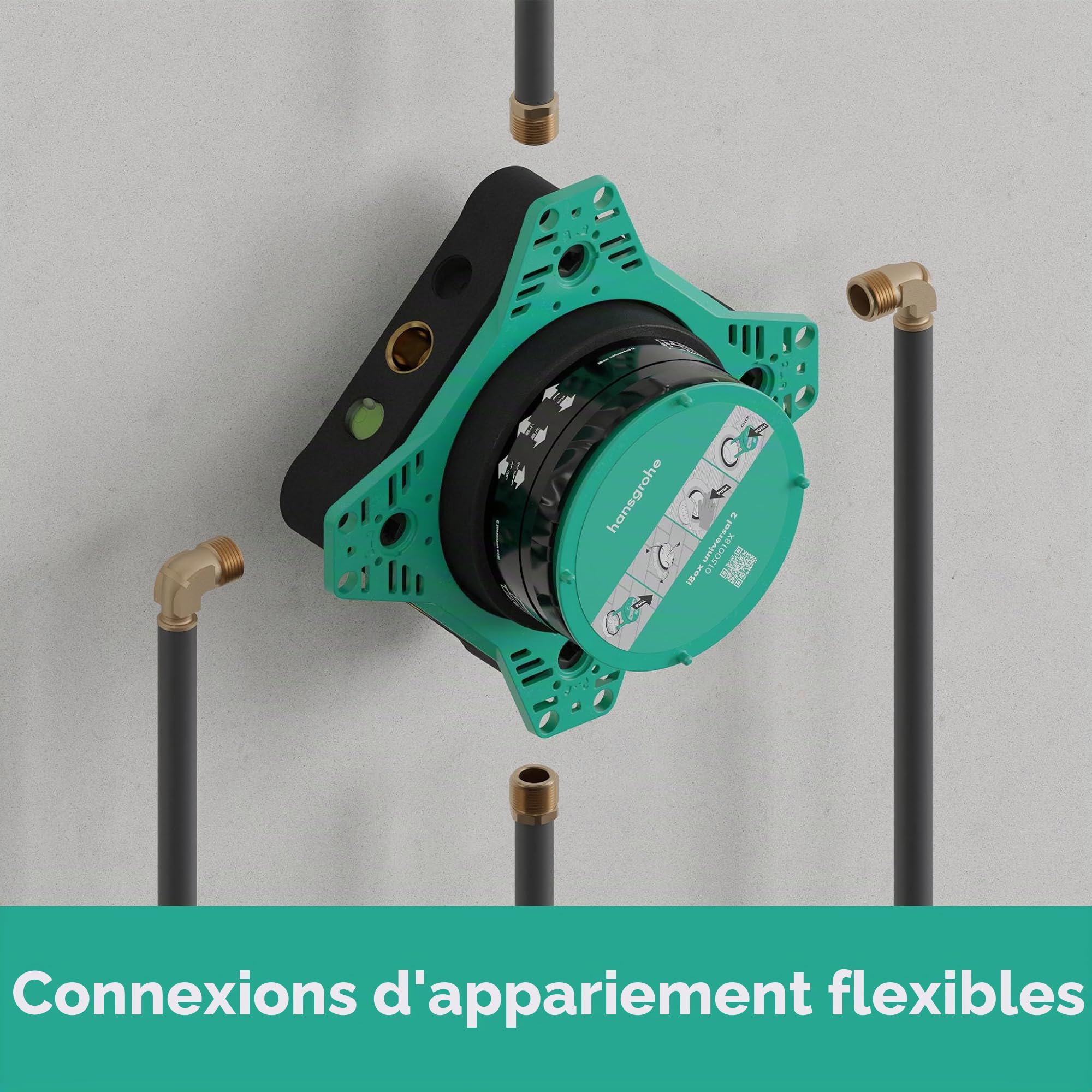 hansgrohe iBox universal 2 - Corps d'encastrement compatible avec toutes les nouvelles robinetteries douche et bain/douche mécaniques et thermostatiques encastrées (à partir de 2023)