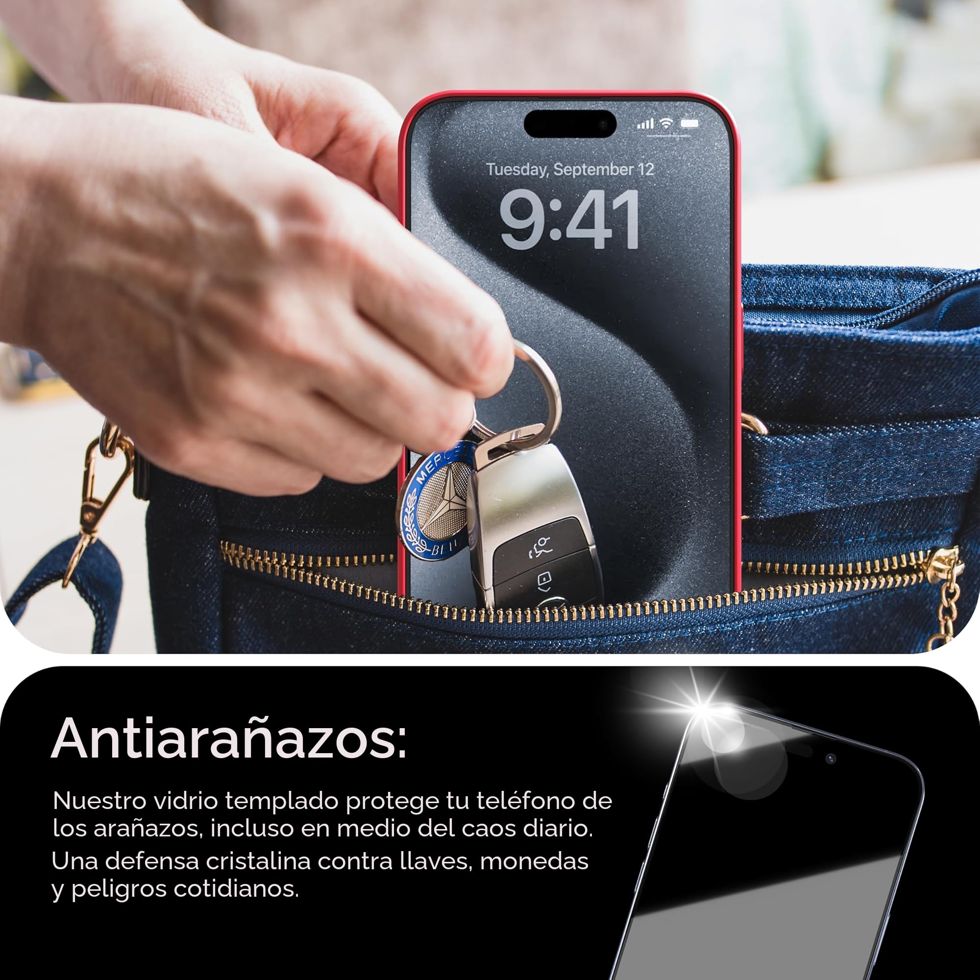 Deppa | 2 Piezas | Para iPhone 17 Pro Max (6.9") Cristal Templado Protector de Pantalla con Kit de Instalación Inteligente | Anti-Polvo y Sin Burbujas | Cobertura Completa