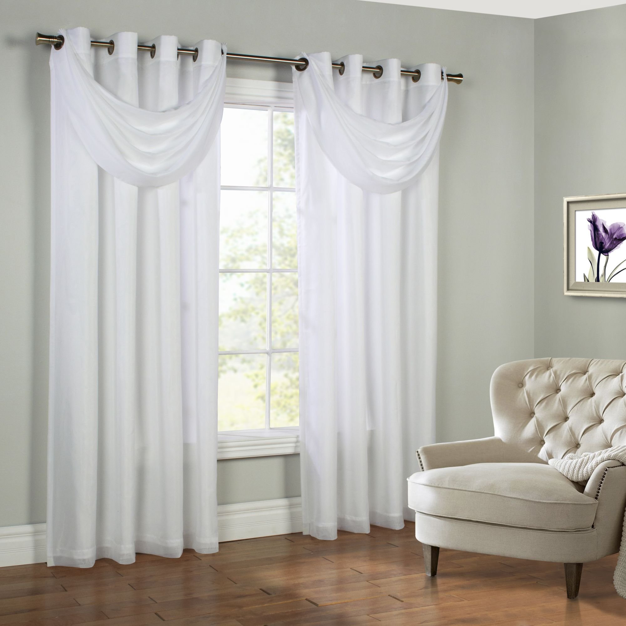 Thermavoile Commonwealth Rhapsody Grommet Ascot Valance