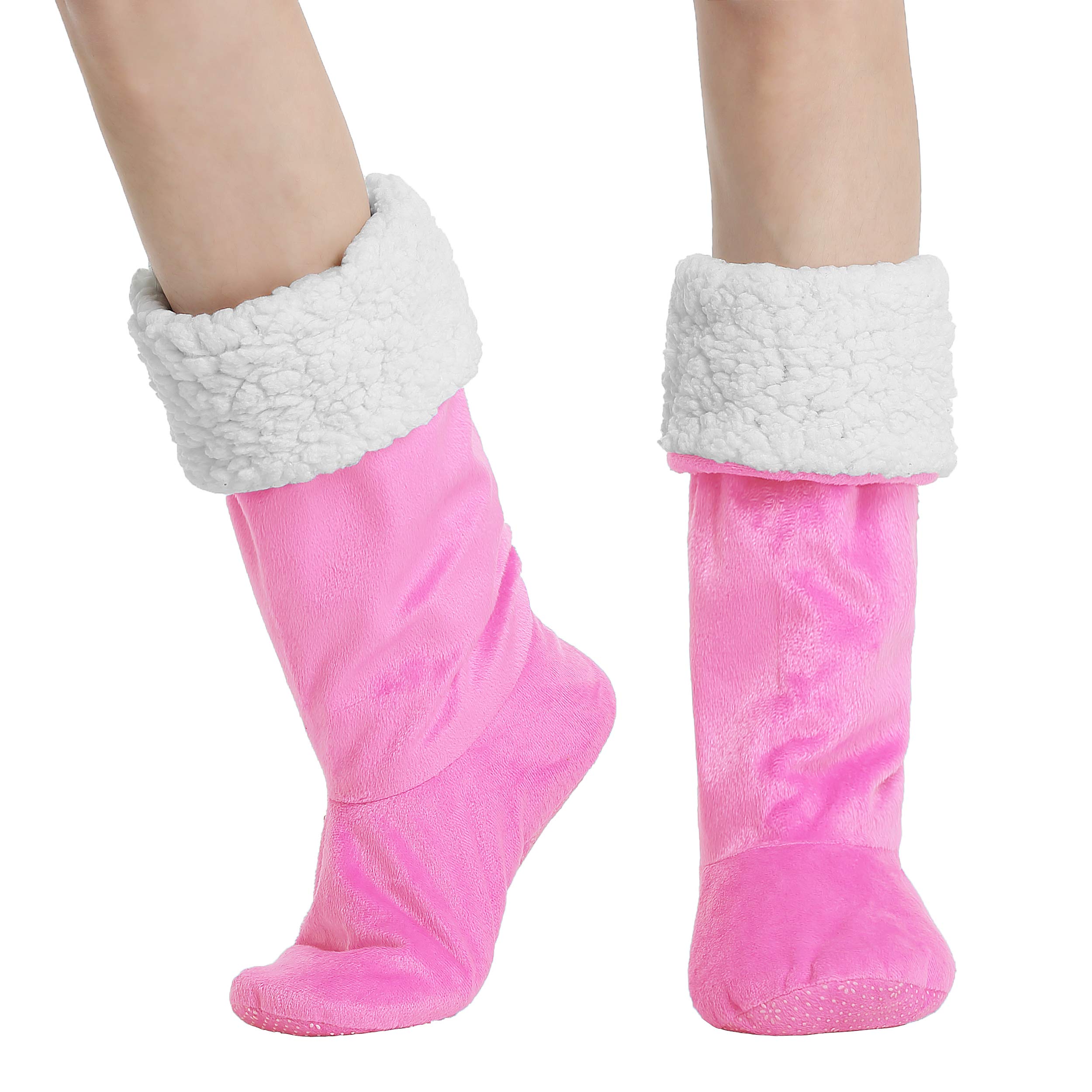 Cozy Non Skid Sherpa Slipper Socks Super Soft Warm Fuzzy