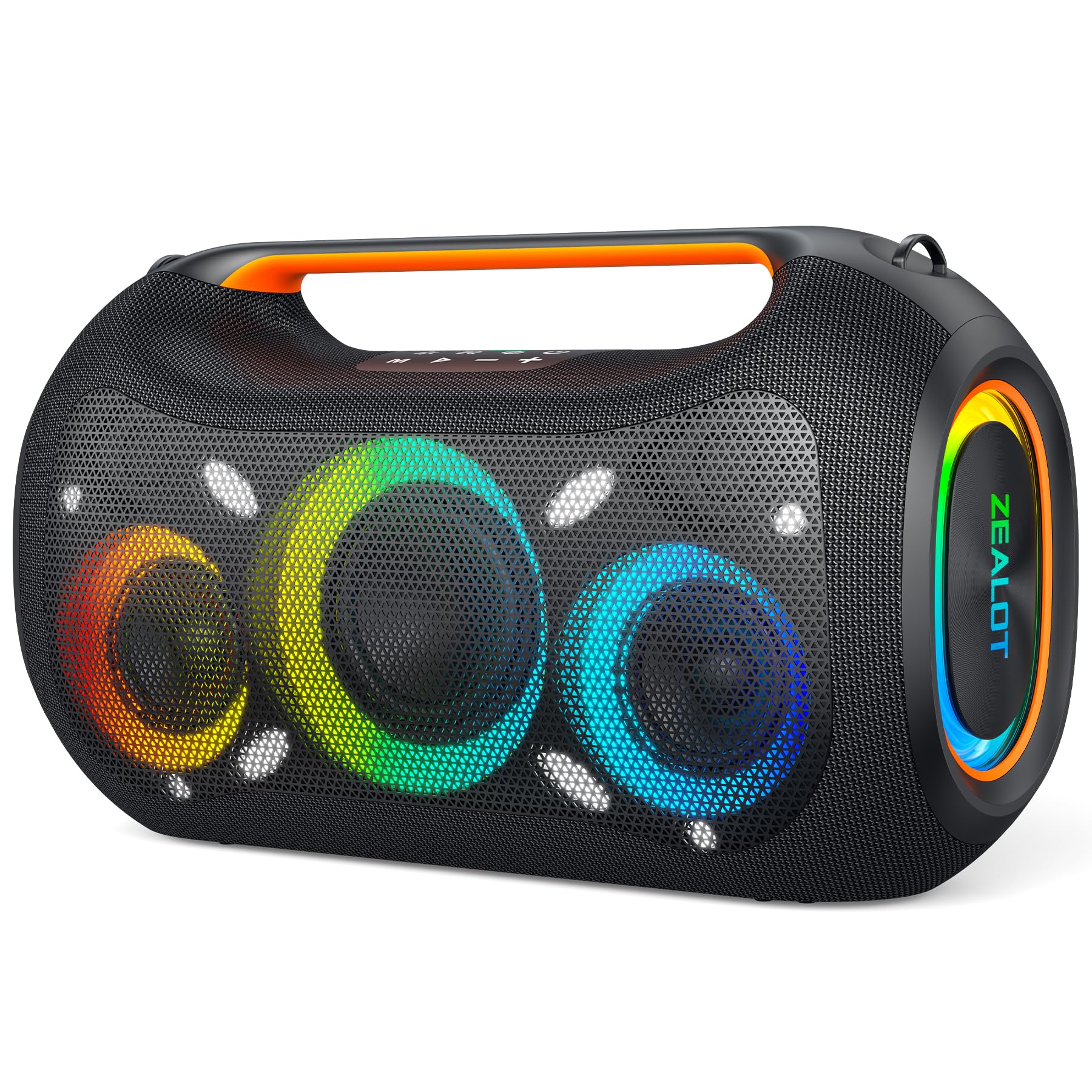 Upgrade 420W Max Loud Portable Party Speaker with Built-in Lights,OTG,APP,Dual Pairing,XBass,48000mAh, Dynamic Light Show that syncs to the beat, Ideal for Beach, Pool, Boat and Outdoor Par