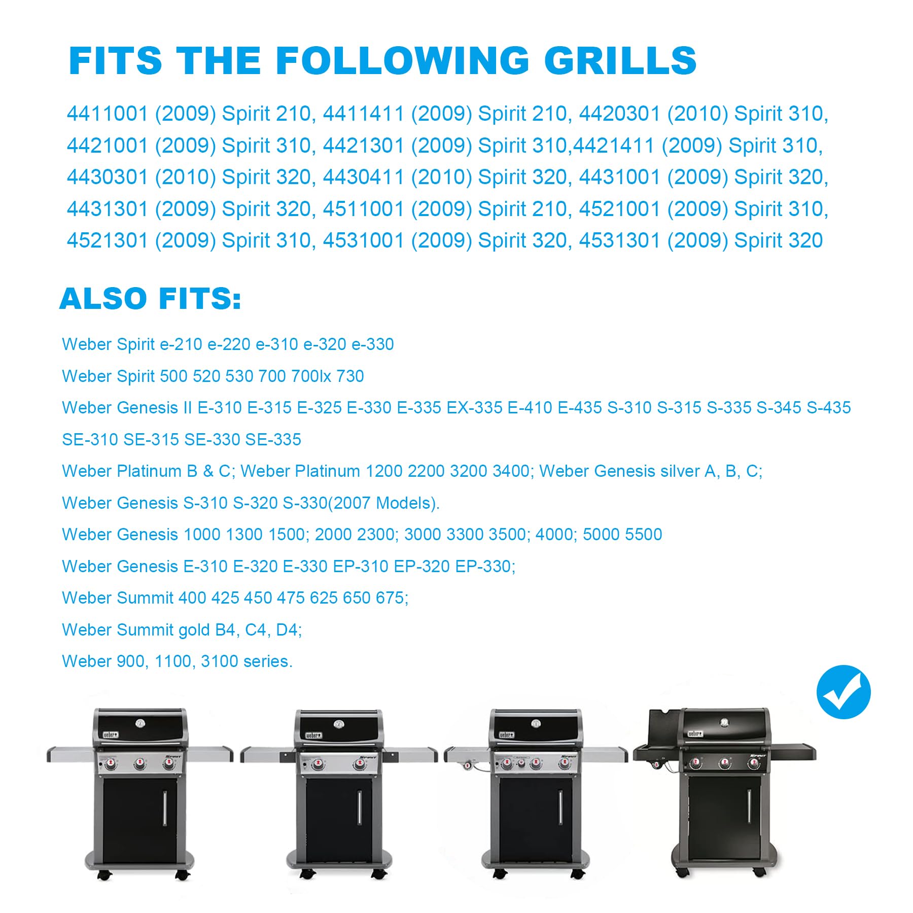 SafBbcue 93305 Bac récupérateur de graisse pour barbecue Weber Spirit e-210 e-220 e-310 e-320 e-330 Genesis II e-310 e-315 e-325 e-330 e-335 avec revêtement anti-goutte jetable