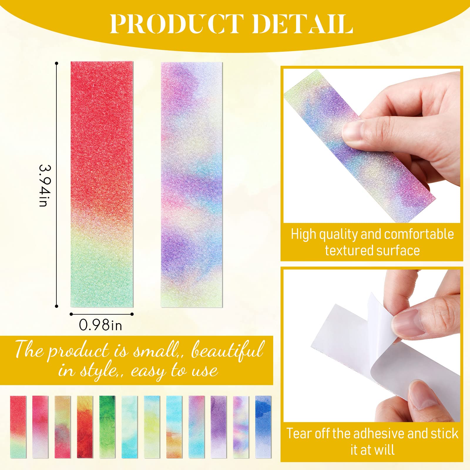 Sensory Fidget Stickers 84-Piece Anxiety Sensory Strips - Textured ...