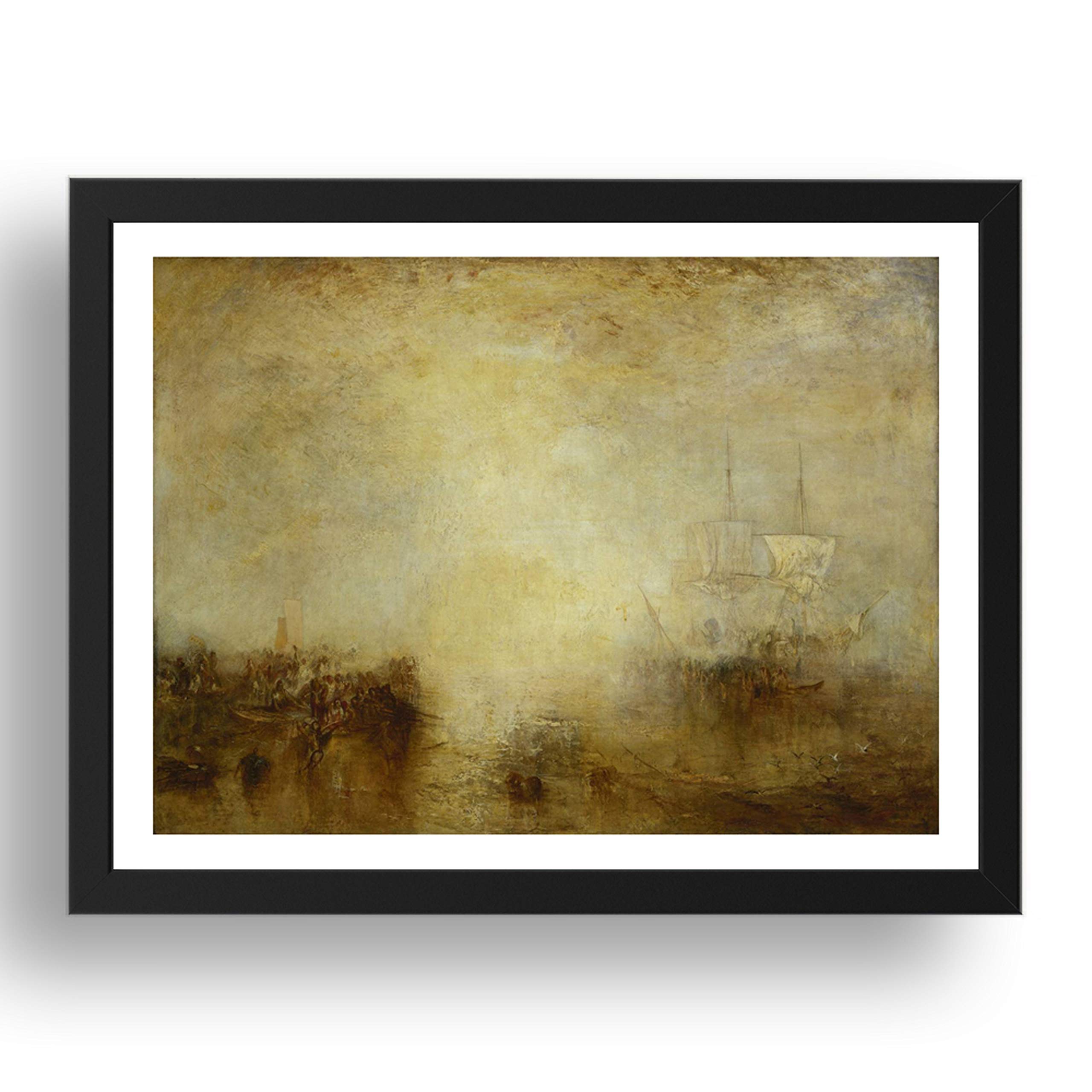 Déco murale Turner Whaler Erebus A1 encadré pour habiller grand mur