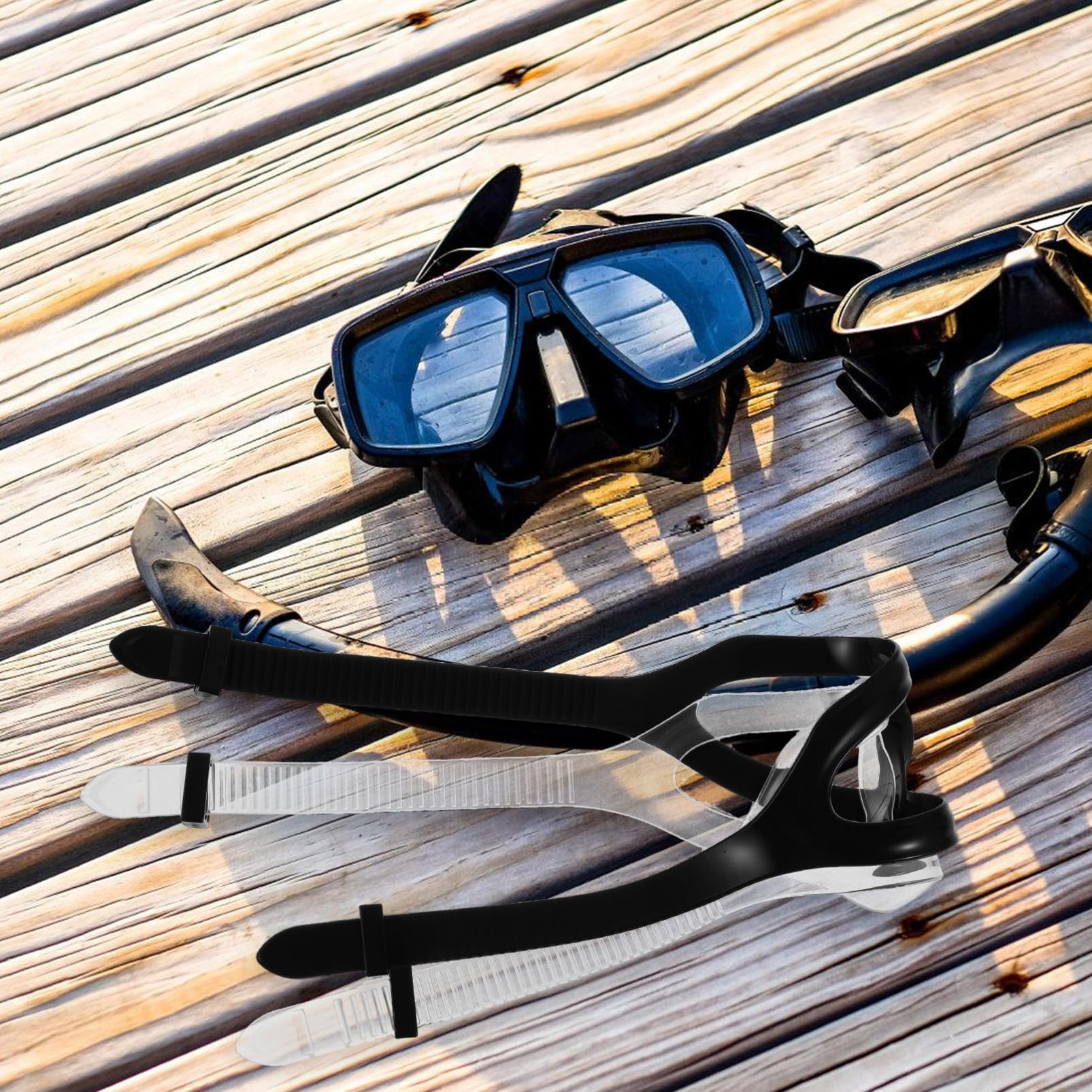 Homoyoyo 2PCS : Replacement Comfortable Snorkel Mask Band Universal for Scuba Diving Gear Easy to Adjust and Replace