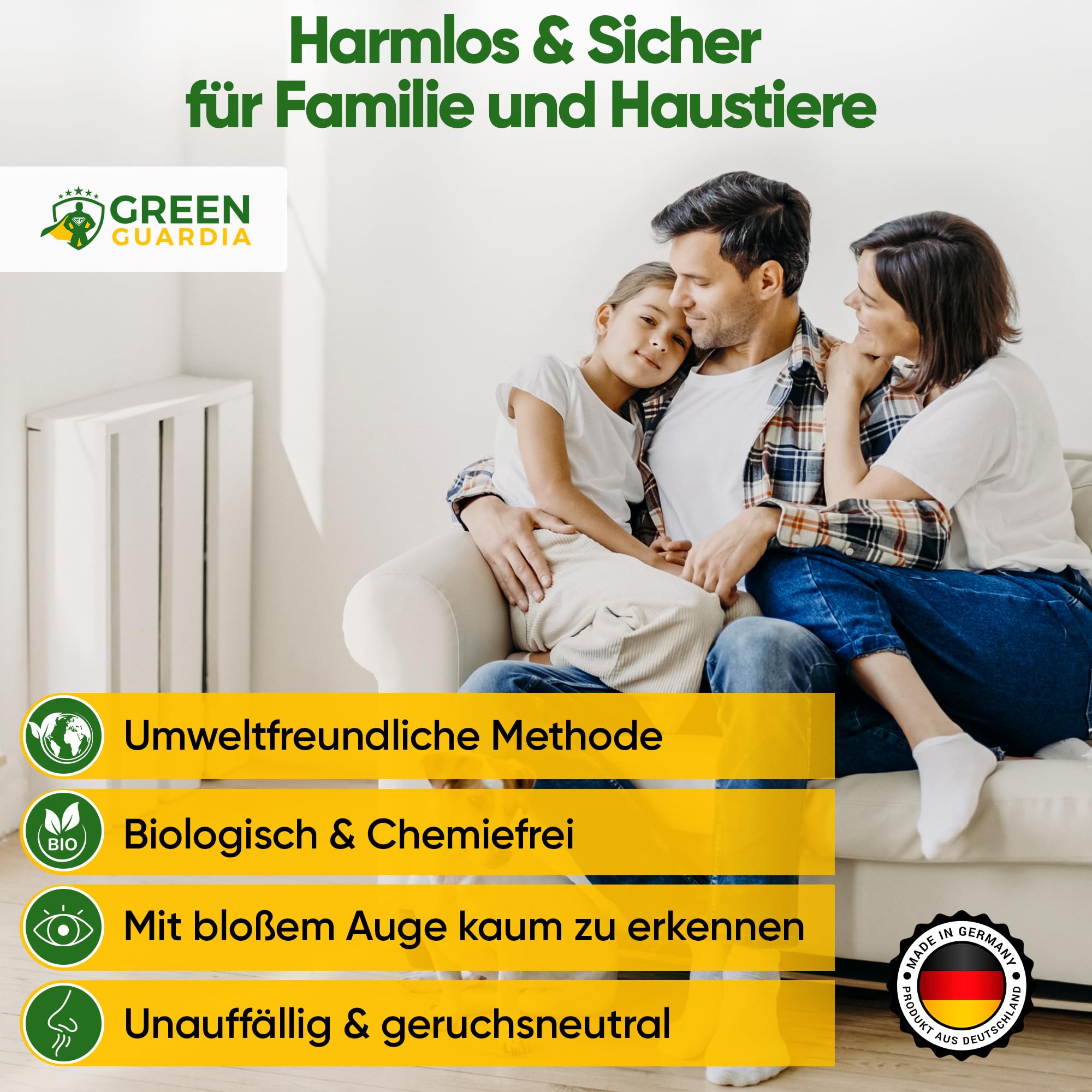 GREEN GUARDIA Lagererzwespen gegen Brotkäfer - 1 Röhrchen à 40 Nützlinge - effektiv Kornkäfer, Messingkäfer, Speckkäfer uvm. bekämpfen. Alternative zu Brotkäfer Falle und Kornkäfer Falle
