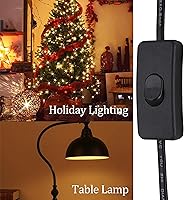 Vista 6 de Cable de lámpara con interruptor de palanca, cable de lámpara con enchufe moldeado y interruptor de encendido/apagado, cable de extensión, extremos