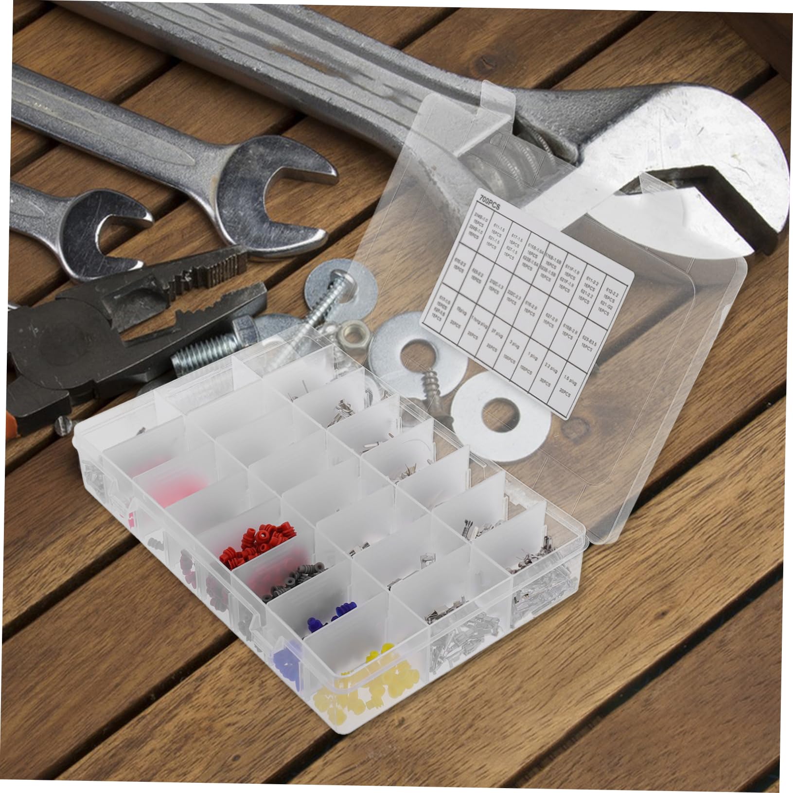 OUNONA Kit de Connecteurs Électriques à Sertir 700Pcs pour Voiture Broches en Alliage et Plastique, Installation Facile pour Réparations Automobiles Polyvalentes