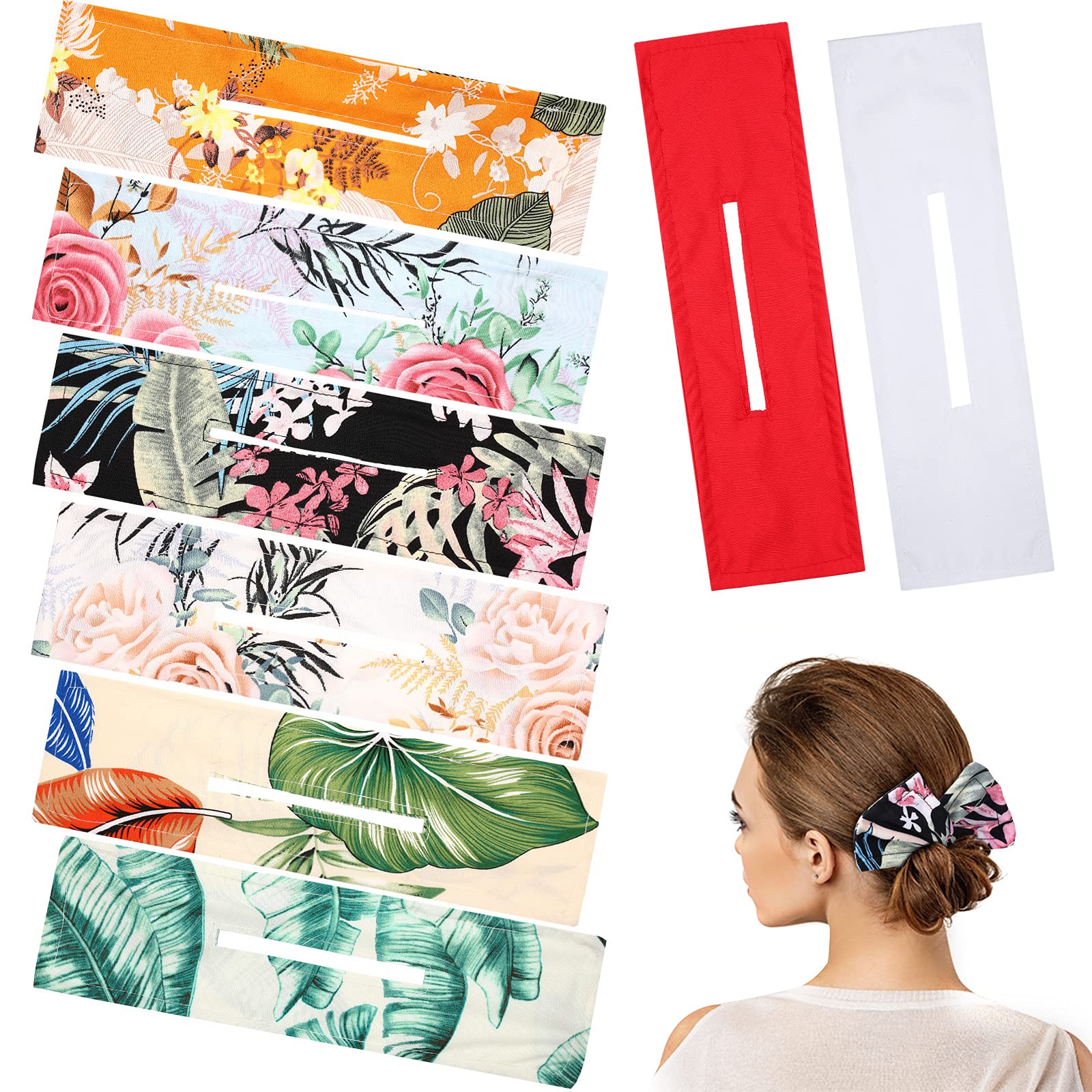 Suncalla 8 Pcs Hair Donut Bun Maker, French Twist for Women Girls