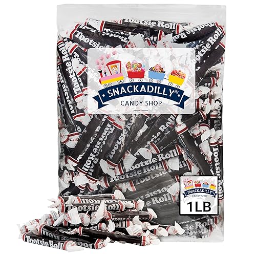 Miniatura 1 de Tootsie Roll Long Chews - Tootsie Roll Juniors con sabor a chocolate bolsa de 1 libra recién empaquetada por Snackadilly