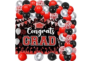 Red and Black Prom Decorations 2024 - The Ultimate Grad Party Decor