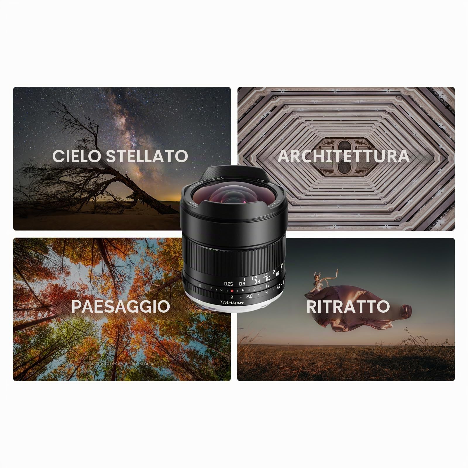 TTARTISAN 10mm F2.0 Obiettivo Ultra grandangolo per Canon RF Mount APS-C ASPH. Messa a fuoco manuale