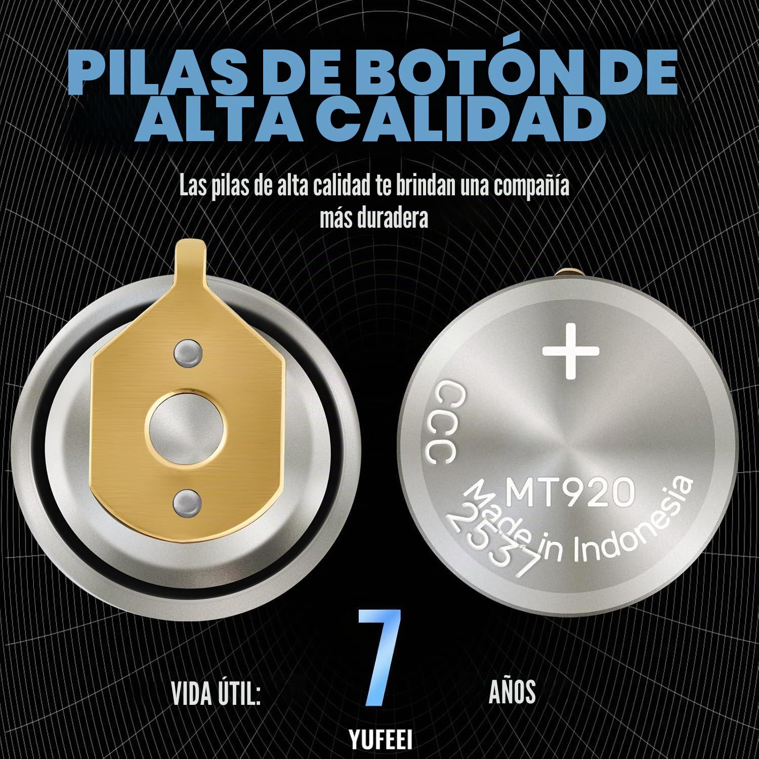 Batería de reloj 295-5600 compatible con la serie Citizen Eco-Drive modelo 295-5600/MT920 Adecuado para modelos ​C650, E810, E811, 7821, B620 condensador sellado Batería recargable