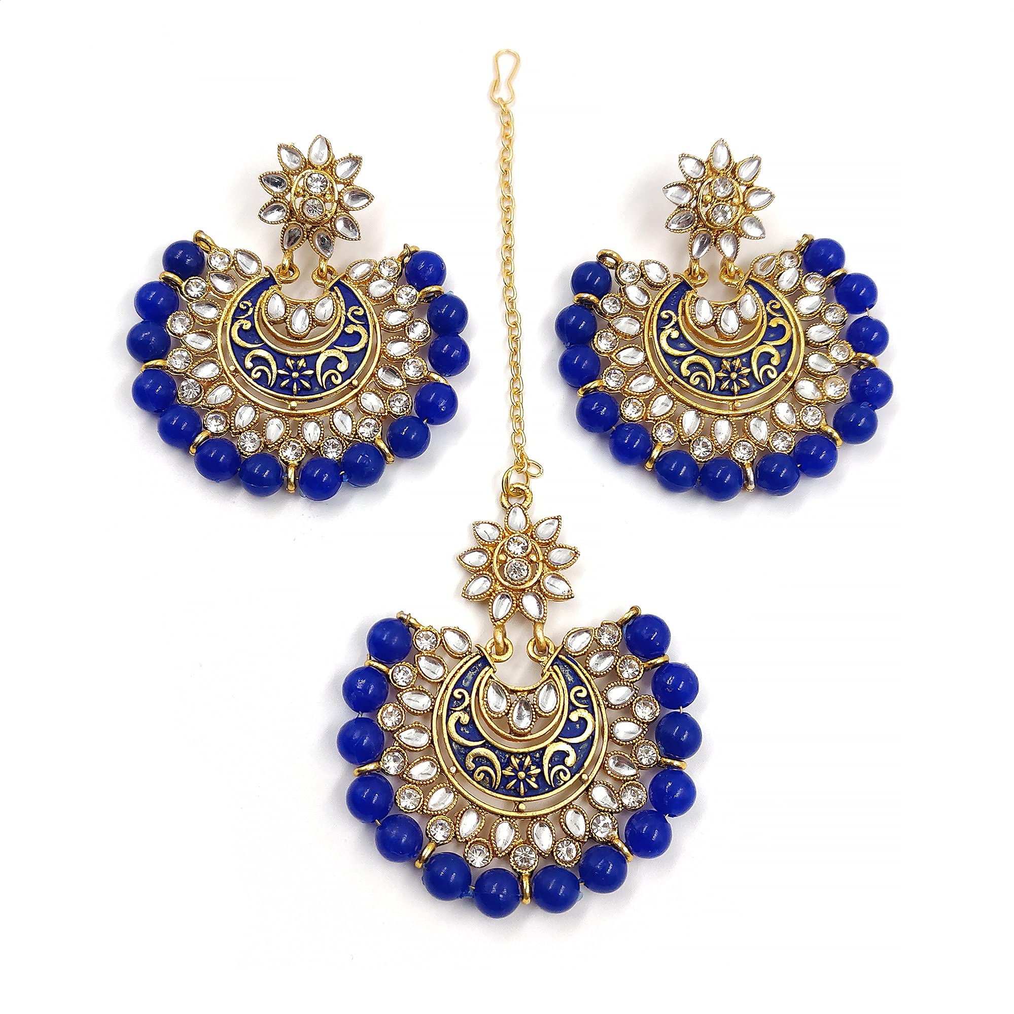 See full amazon price history chart for ZaffreCollections Latest Round Blue Maang Tikka with Earrings Set for Women and Girls (ZCMT0059) ZaffreCollections Latest Round Blue Maang Tikka with Earrings Set for Women and Girls (ZCMT0059) (B09DK2R67B) Amazon Price History, Amazon Price Tracker